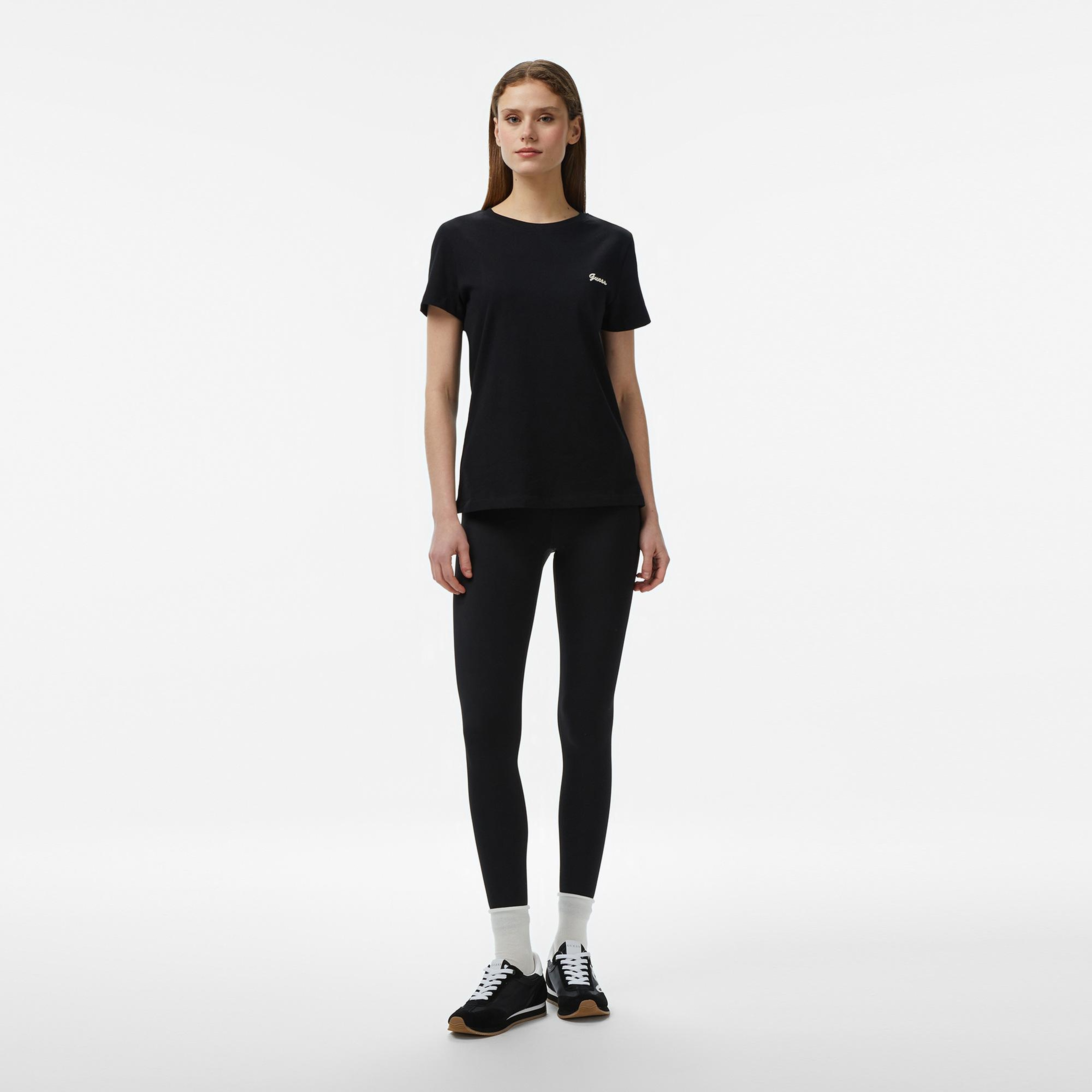 Guess Alba Aktif Kadın Siyah Tayt