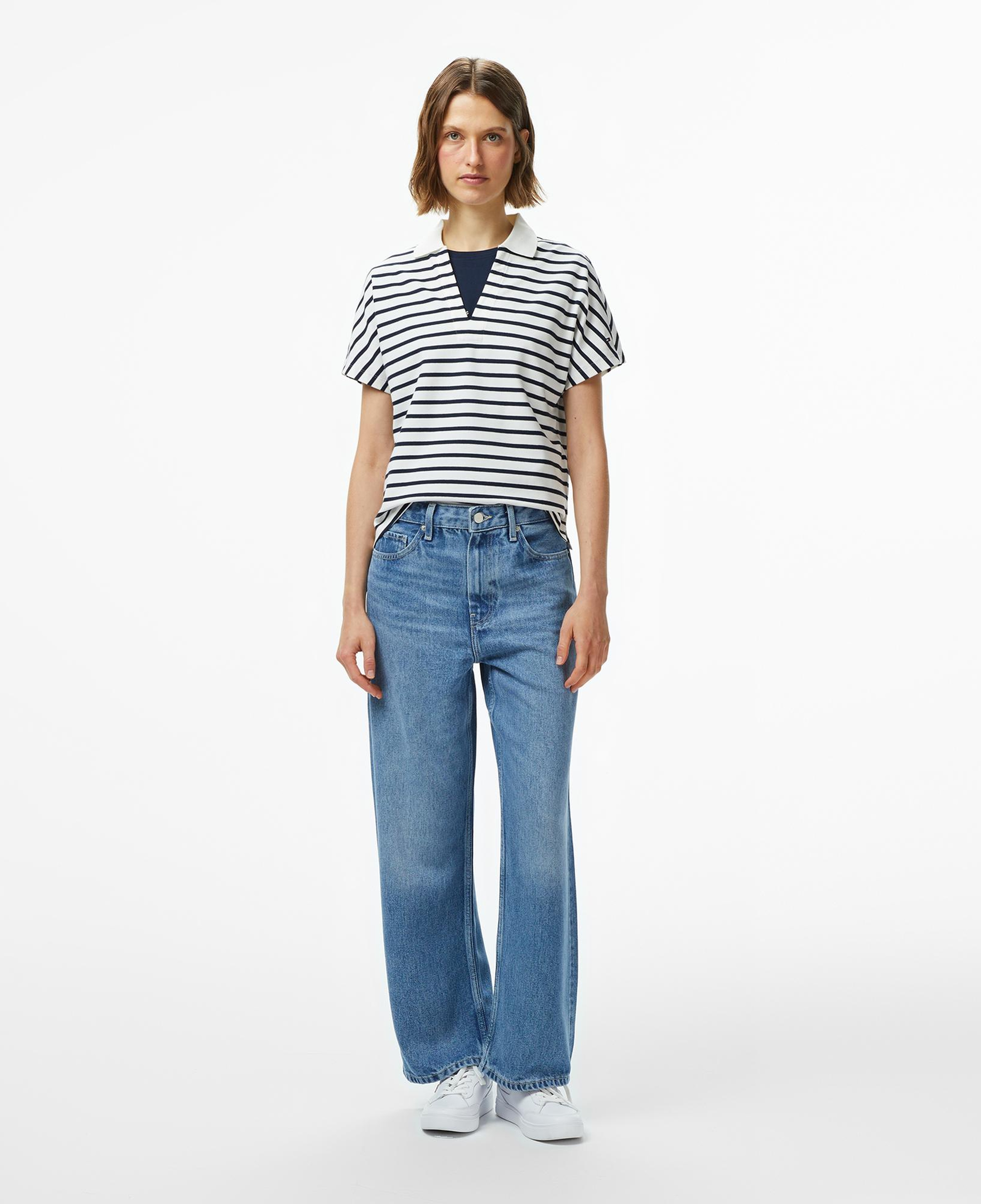 Tommy Hilfiger Denim Lana Loose Kadın Mavi Jean Pantolon