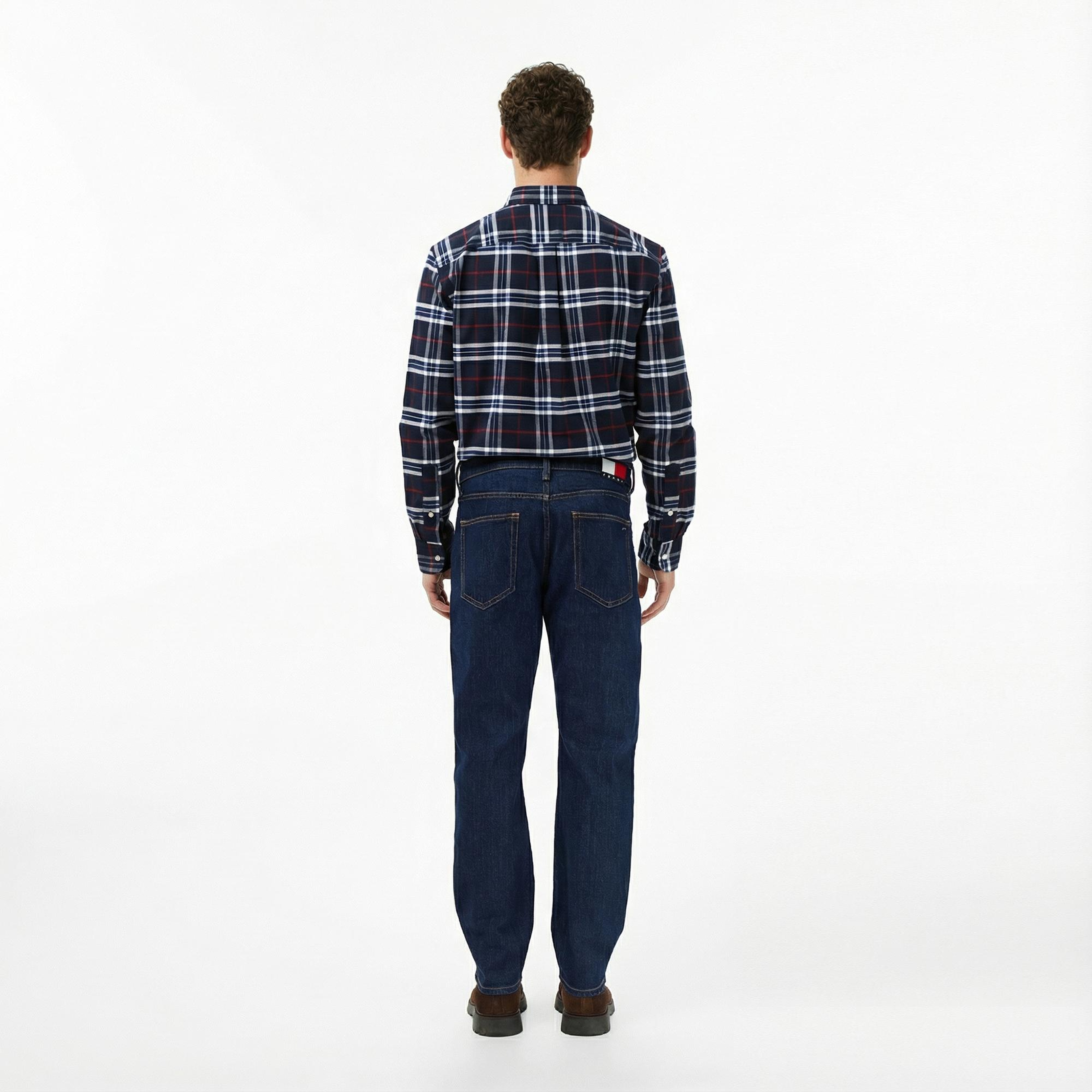 Tommy Hilfiger Ryan Slim Di4156 Erkek Koyu Mavi Straight Jean