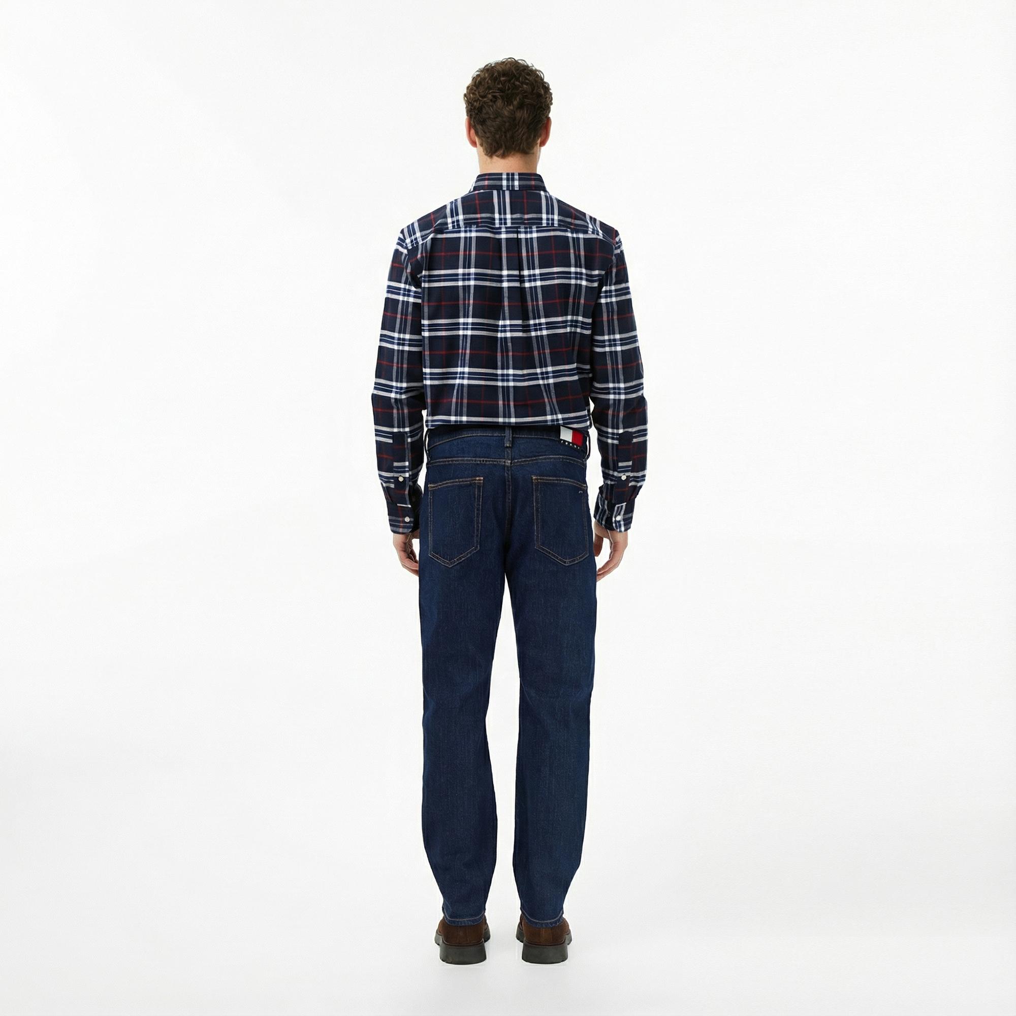 Tommy Hilfiger Ryan Slim Di4156 Erkek Koyu Mavi Straight Jean