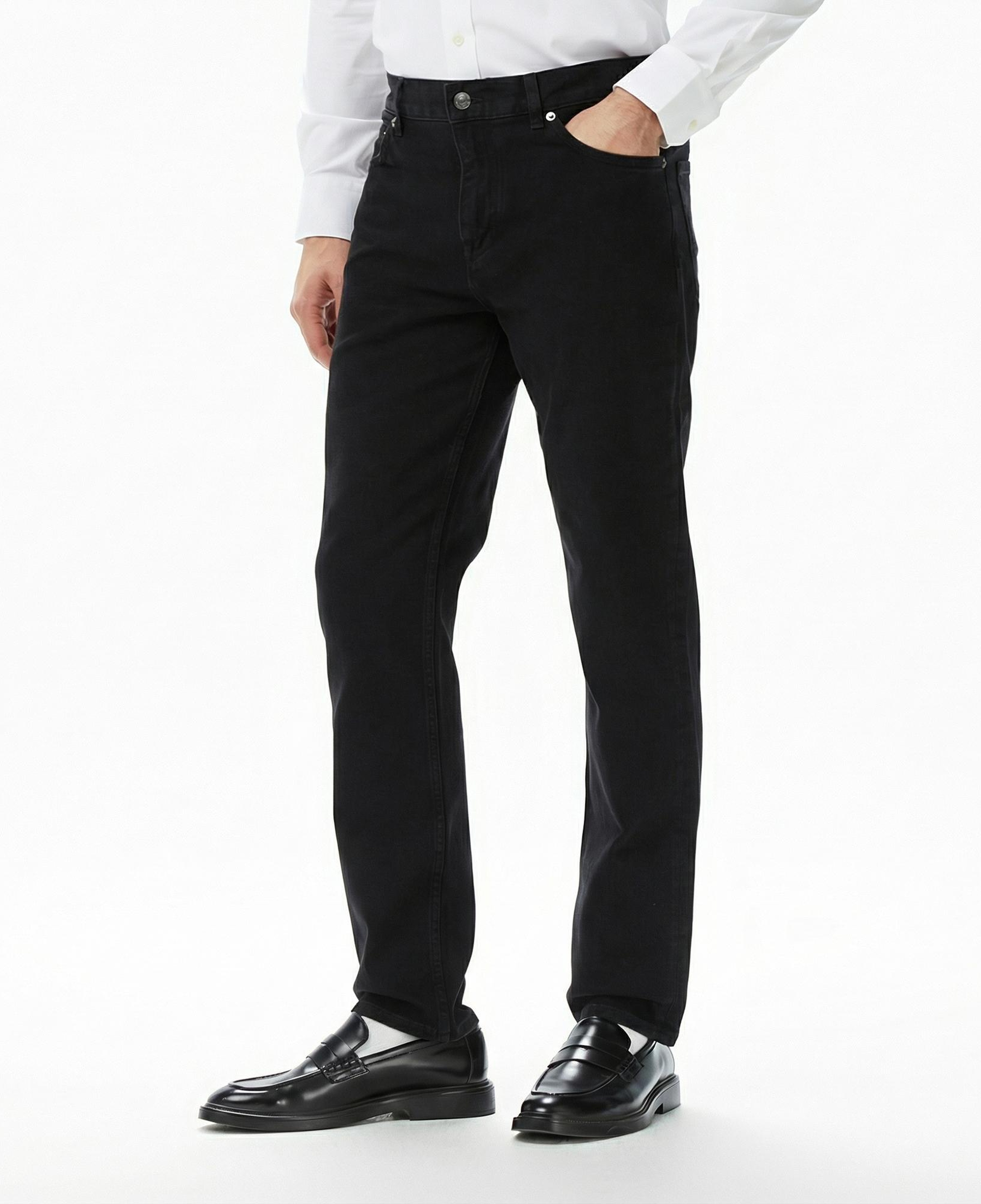 Tommy Hilfiger Straight Denton Croft Erkek Siyah Jean Pantolon