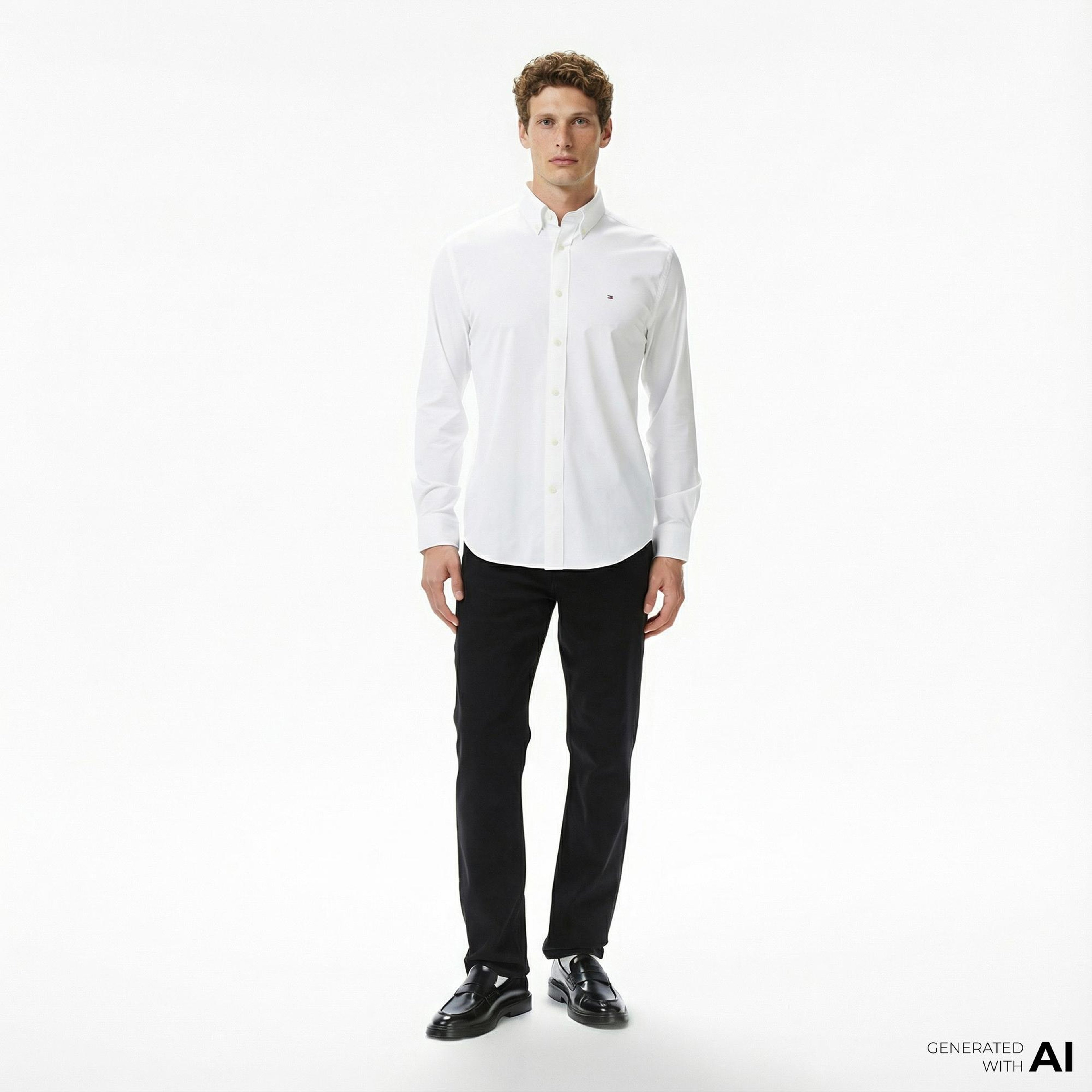 Tommy Hilfiger Straight Denton Croft Erkek Siyah Jean Pantolon