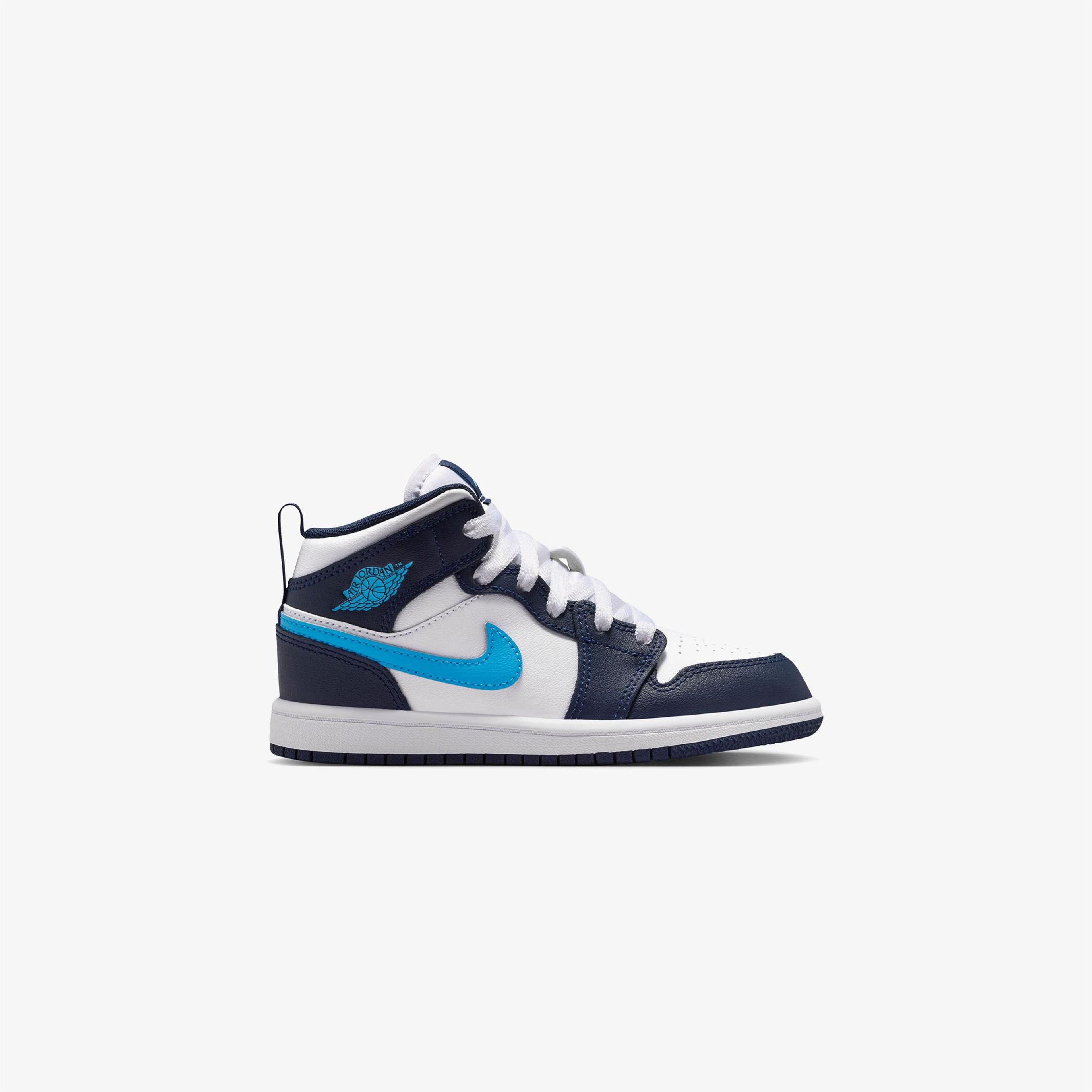Jordan 1 Mid Çocuk Lacivert Spor Ayakkabı