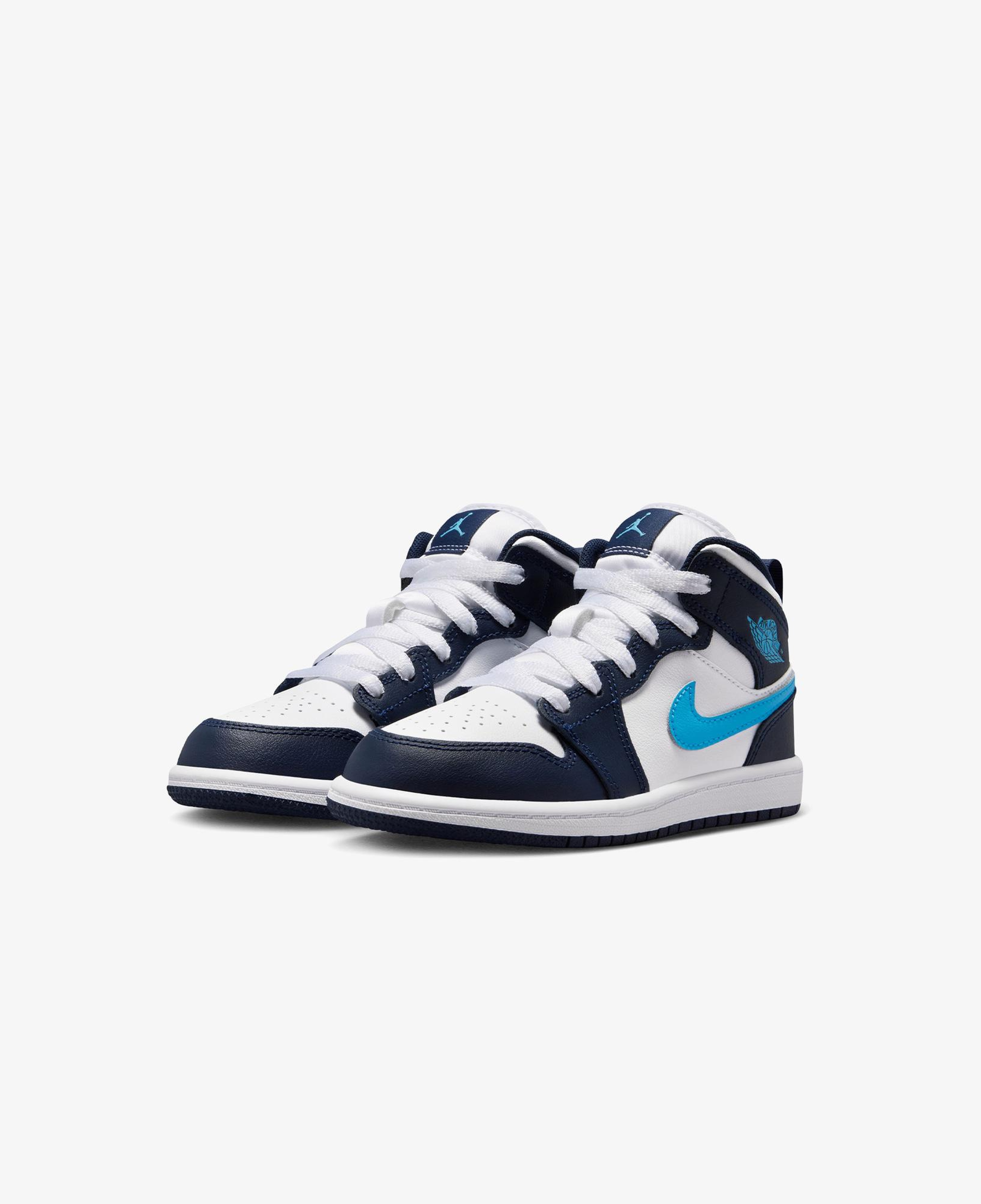Jordan 1 Mid Çocuk Lacivert Spor Ayakkabı