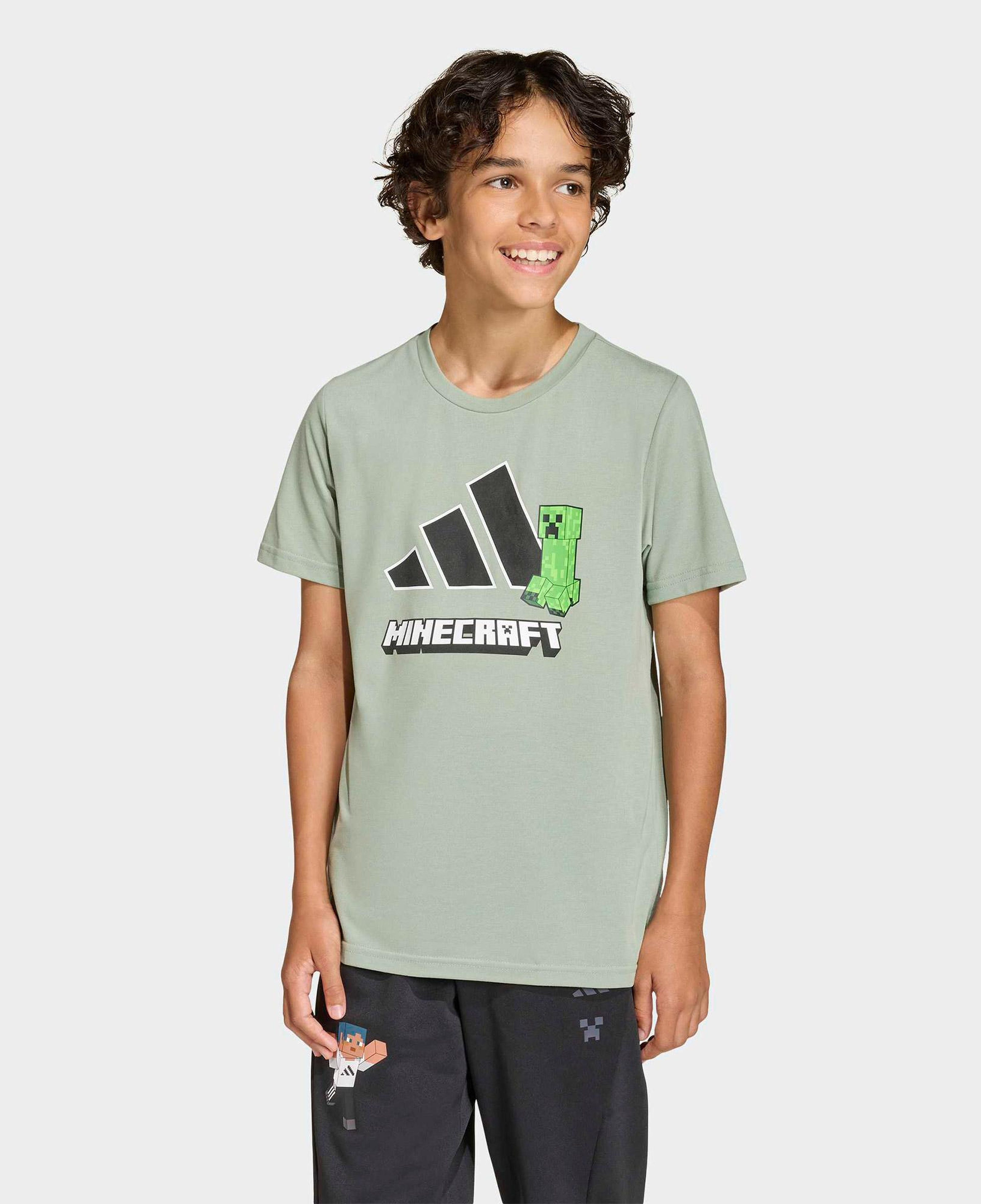 adidas Minecraft Training Çocuk Yeşil T-Shirt