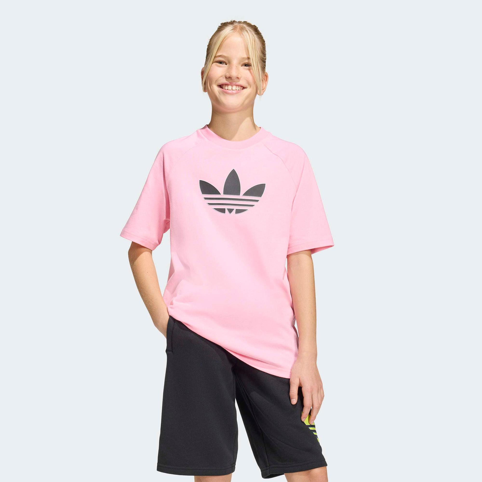 adidas Graphic Trefoil Çocuk Pembe T-Shirt
