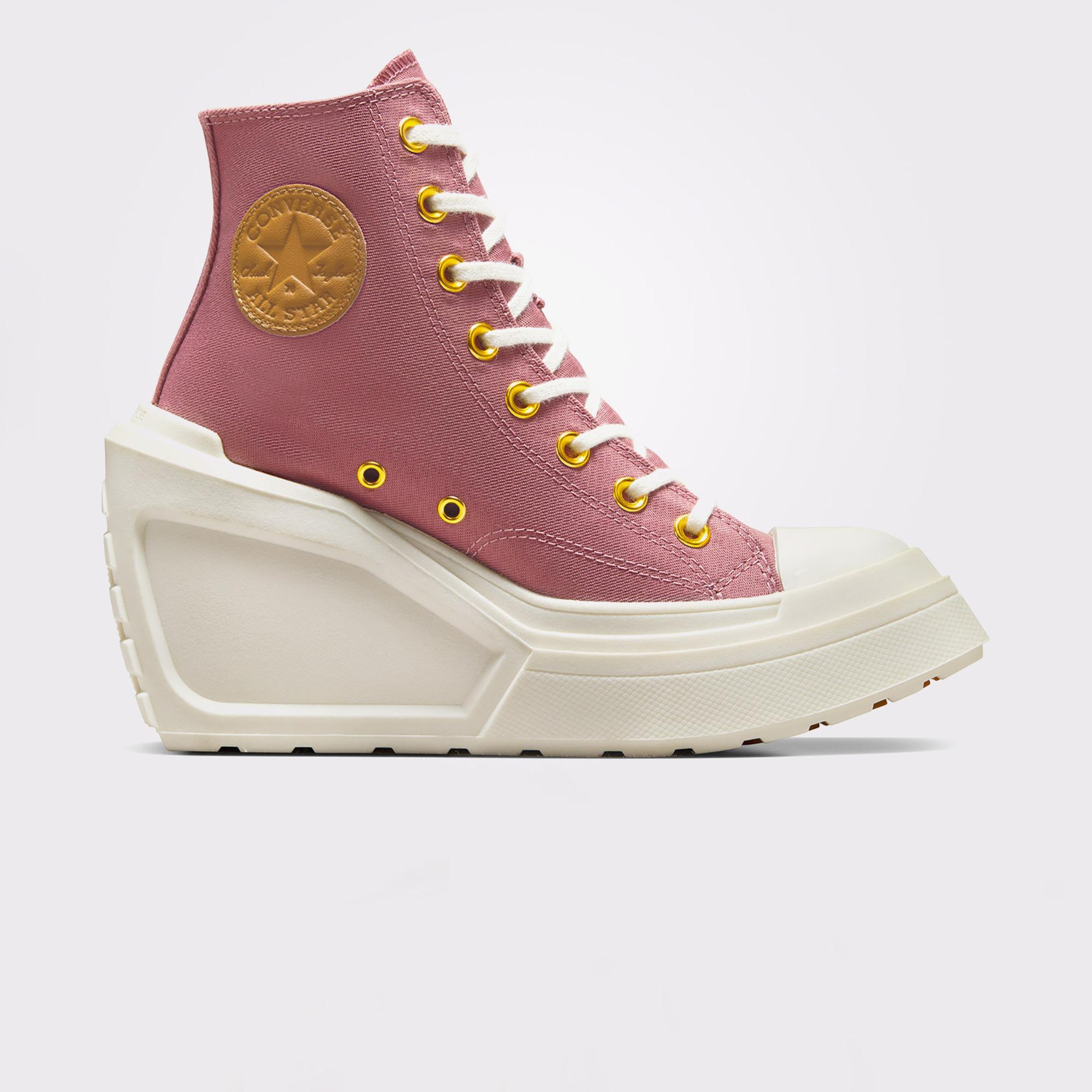 Converse Chuck 70 De Luxe Wedge Kadın Pembe Platform Sneaker