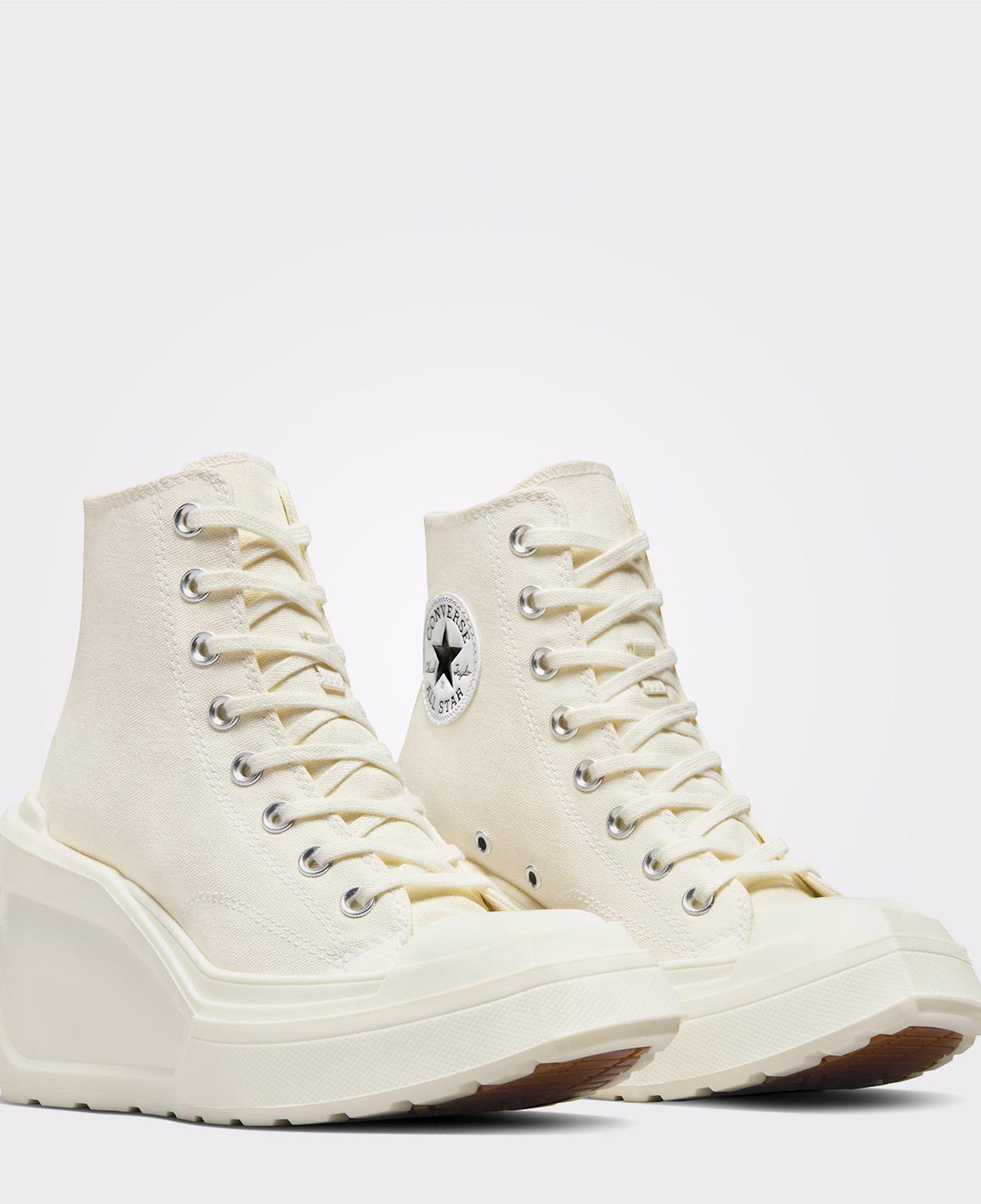 Converse Chuck 70 De Luxe Wedge Kadın Krem Sneaker
