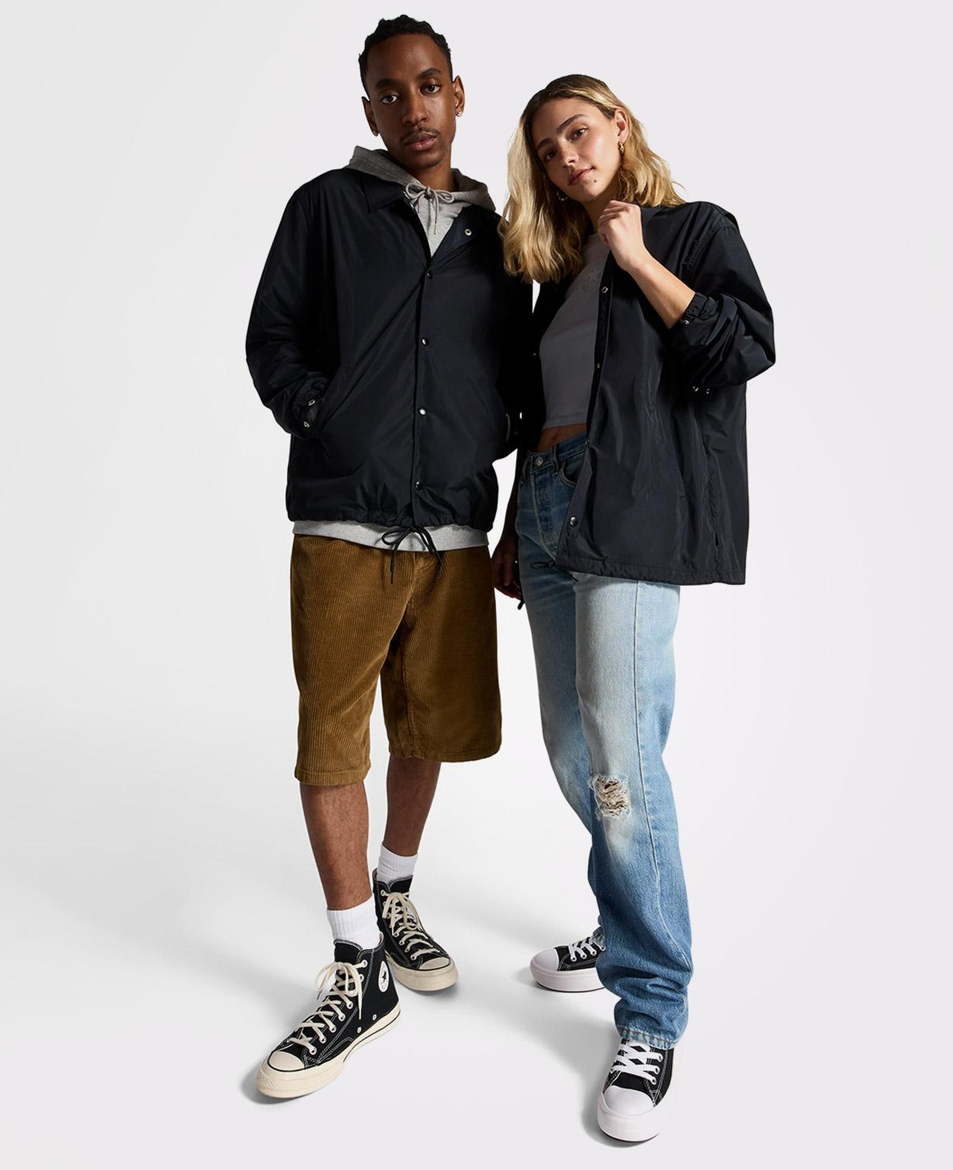 Converse Go-To Unisex Siyah Yağmurluk