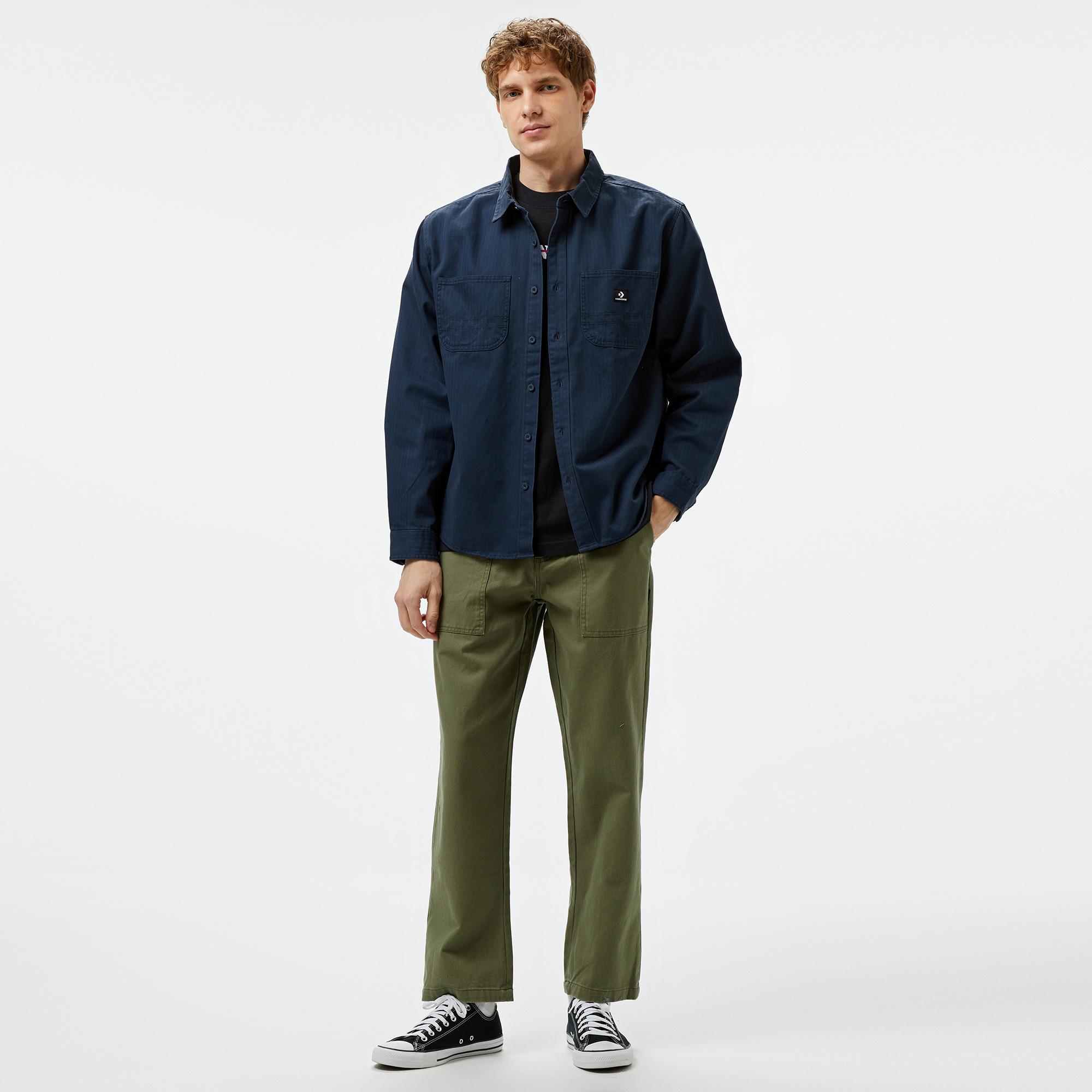 Converse Erkek Cepli Lacivert Gömlek