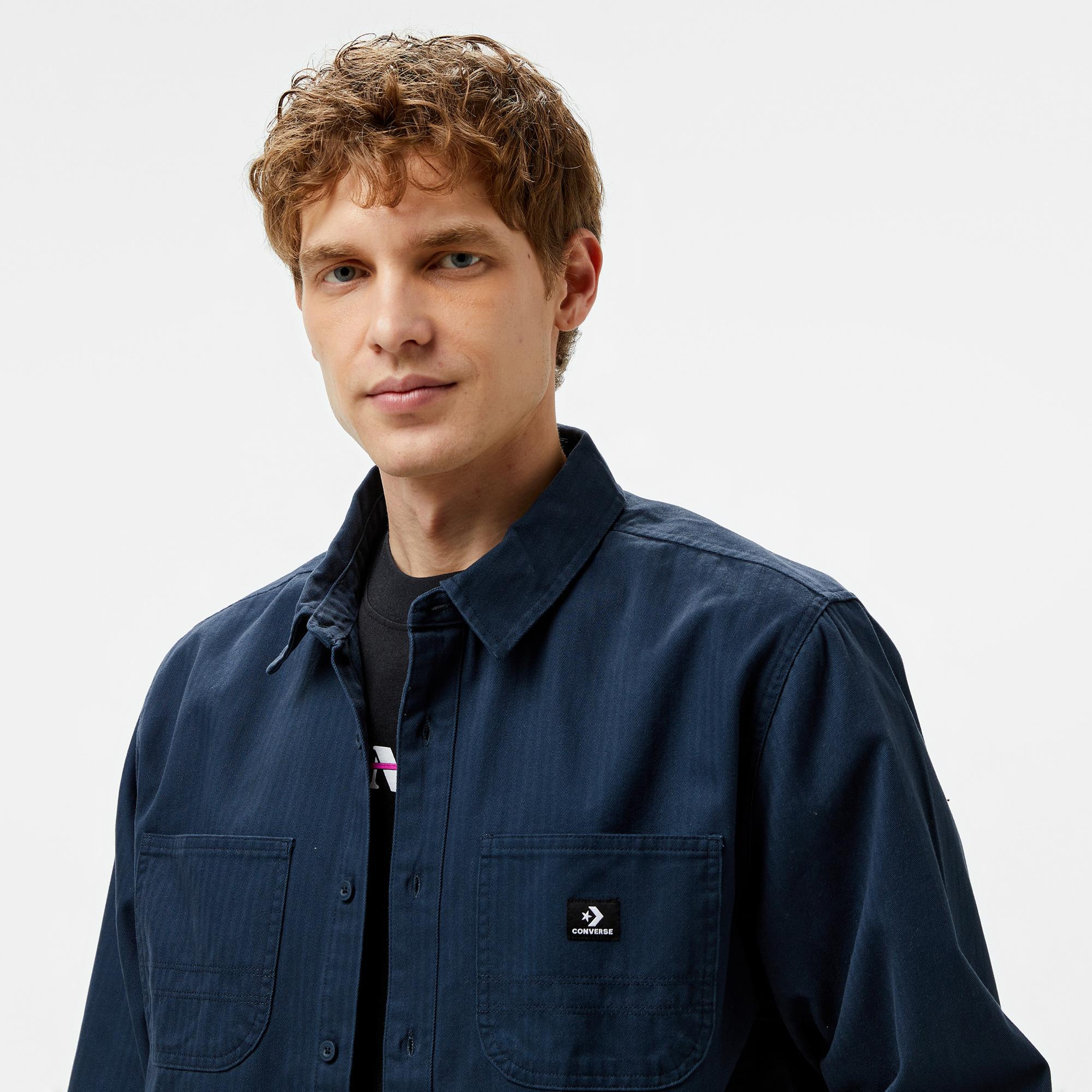 Converse Erkek Cepli Lacivert Gömlek
