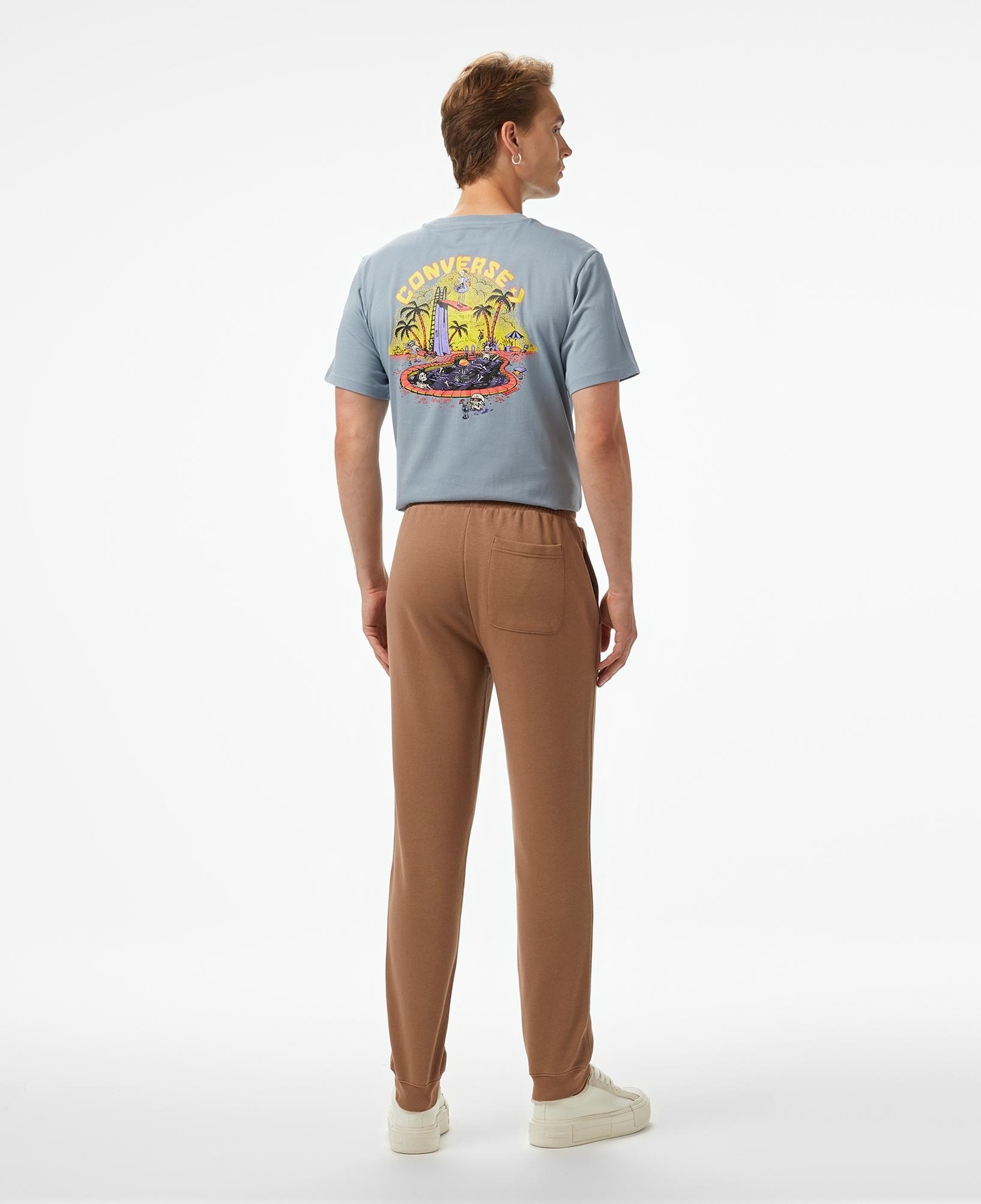 Converse Go-To Embroidered Star Chevron Unisex Kahverengi Eşofman Altı