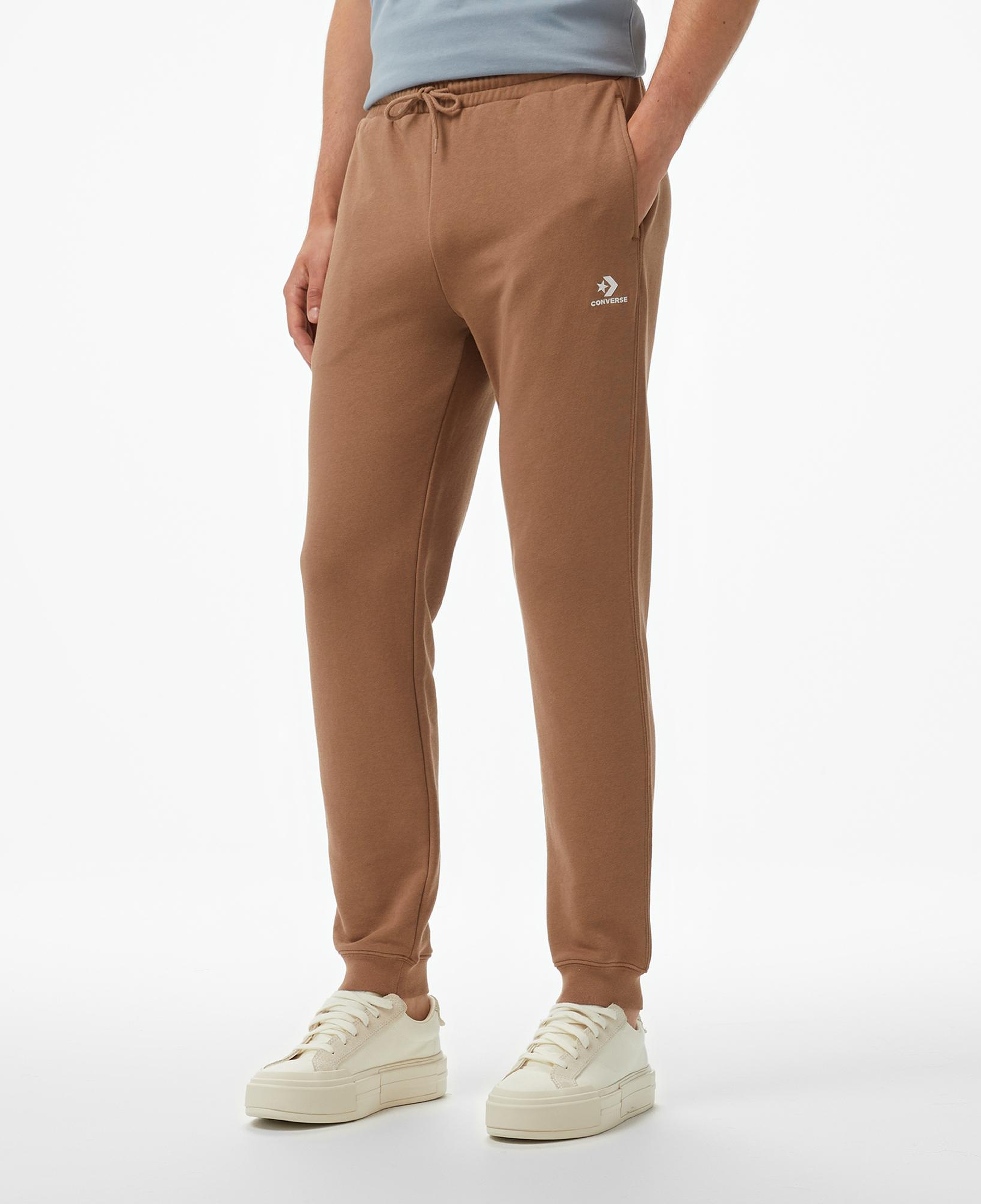 Converse Go-To Embroidered Star Chevron Unisex Kahverengi Eşofman Altı