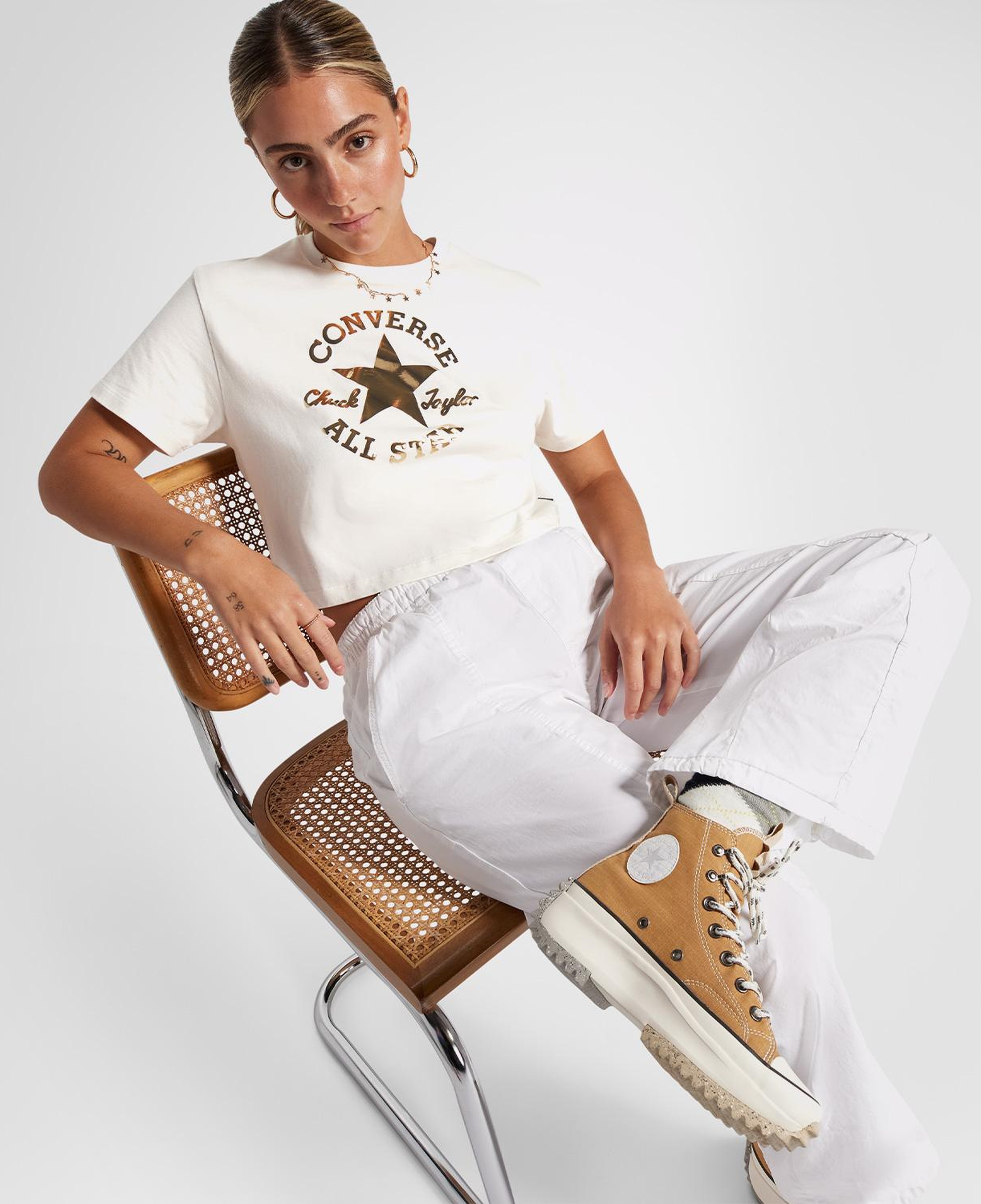 Converse Run Star Hike Grid Unisex Kahverengi Platform Sneaker