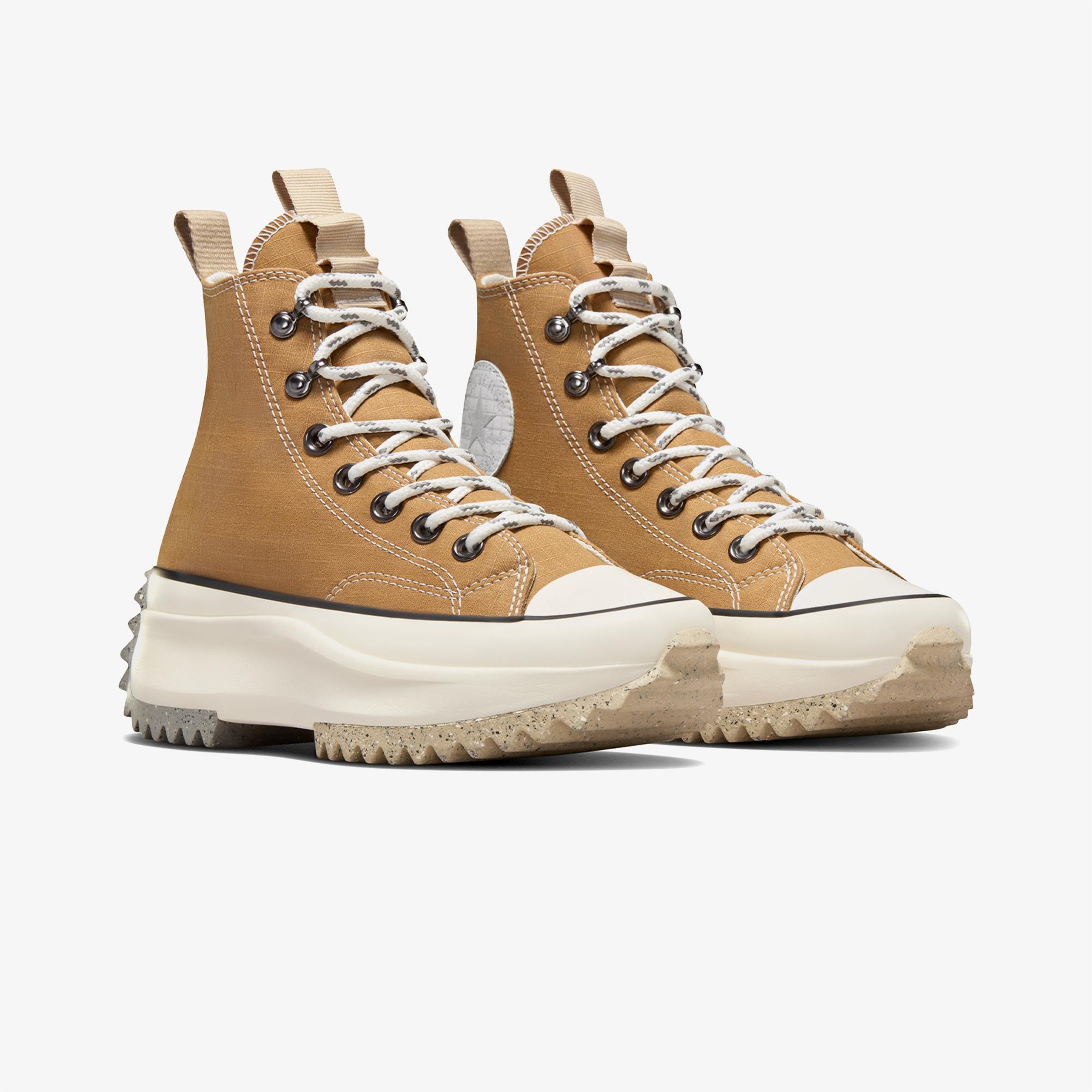 Converse Run Star Hike Grid Unisex Kahverengi Platform Sneaker