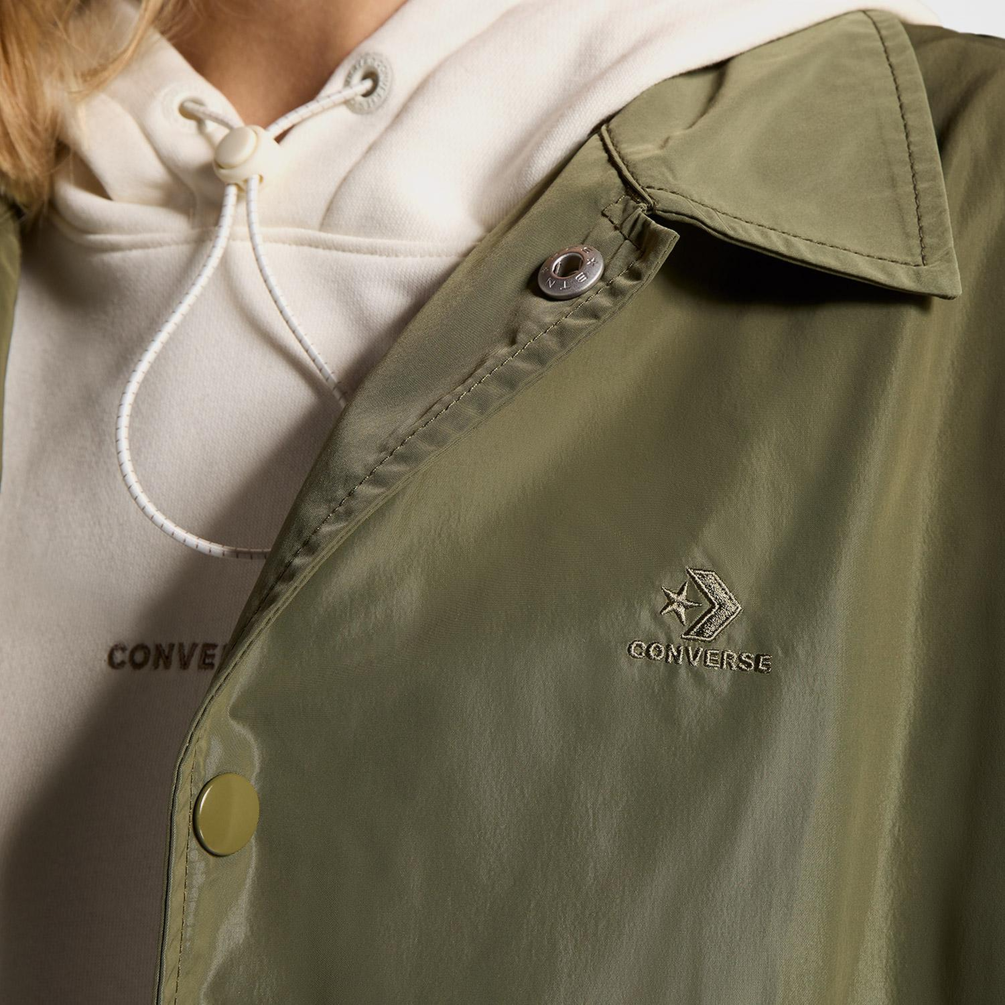 Converse Go-To Unisex Haki Yağmurluk