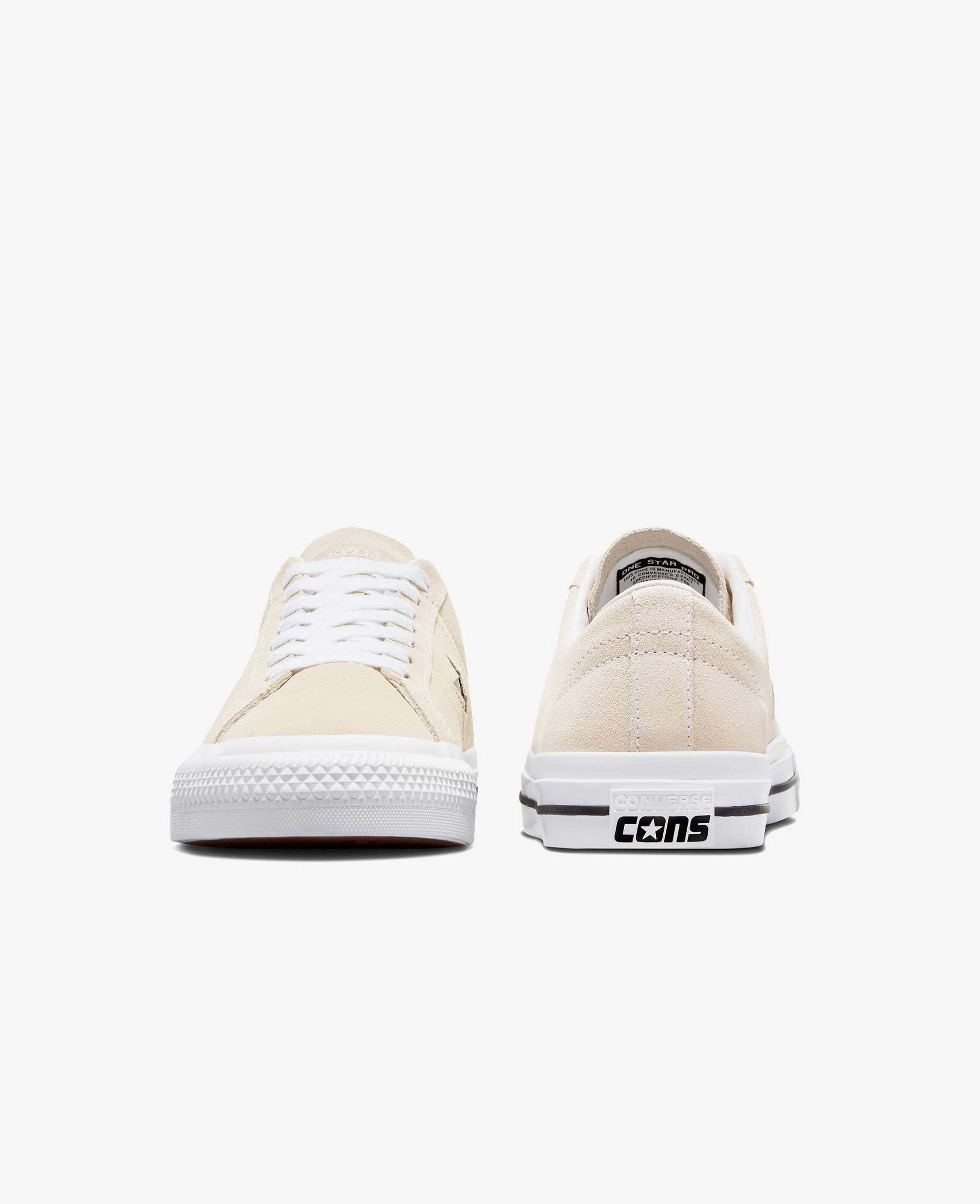 Converse Cons One Star Pro Unisex Krem Süet Sneaker