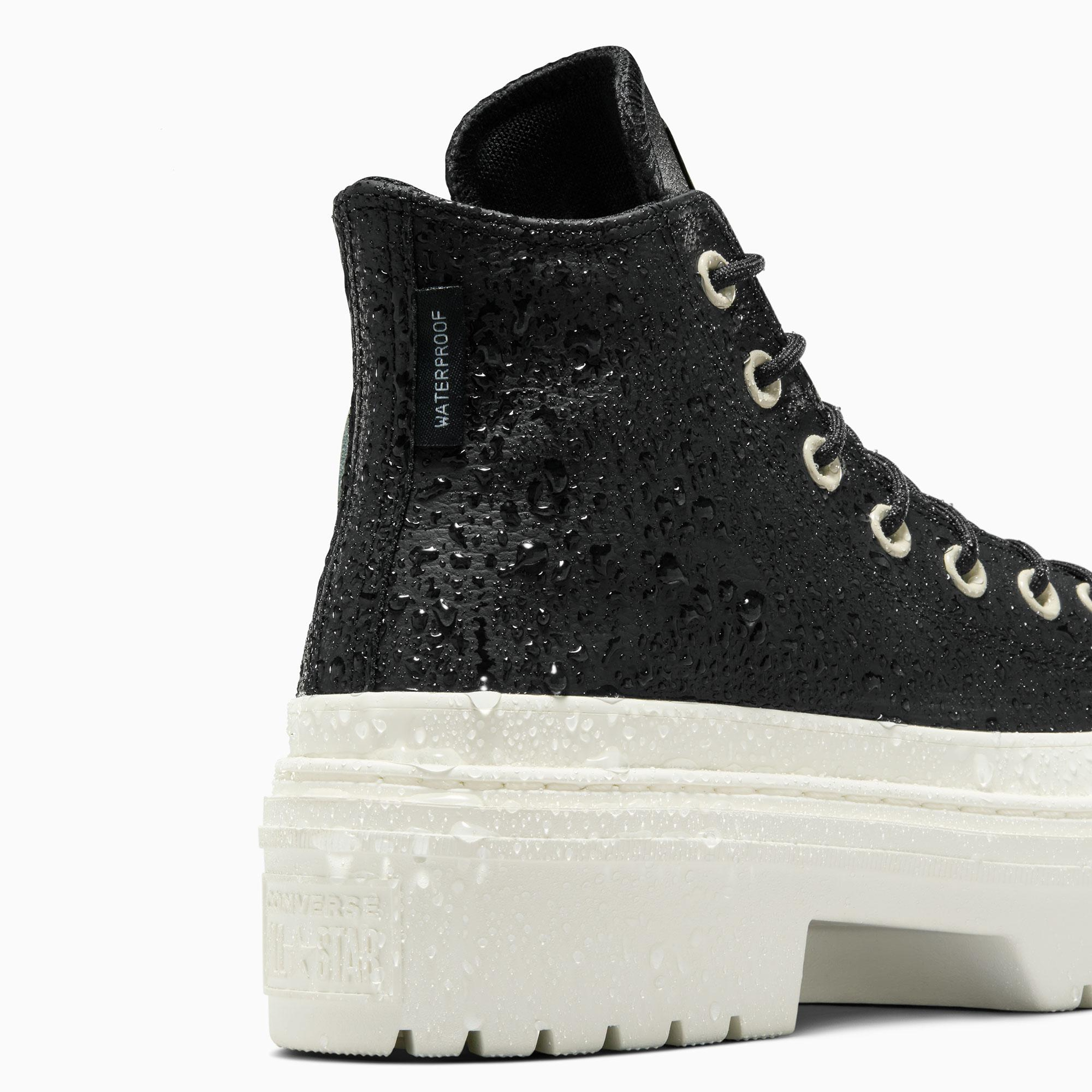 Converse Chuck Taylor All Star Lugged Heel Kadın Siyah Deri Platform Bot