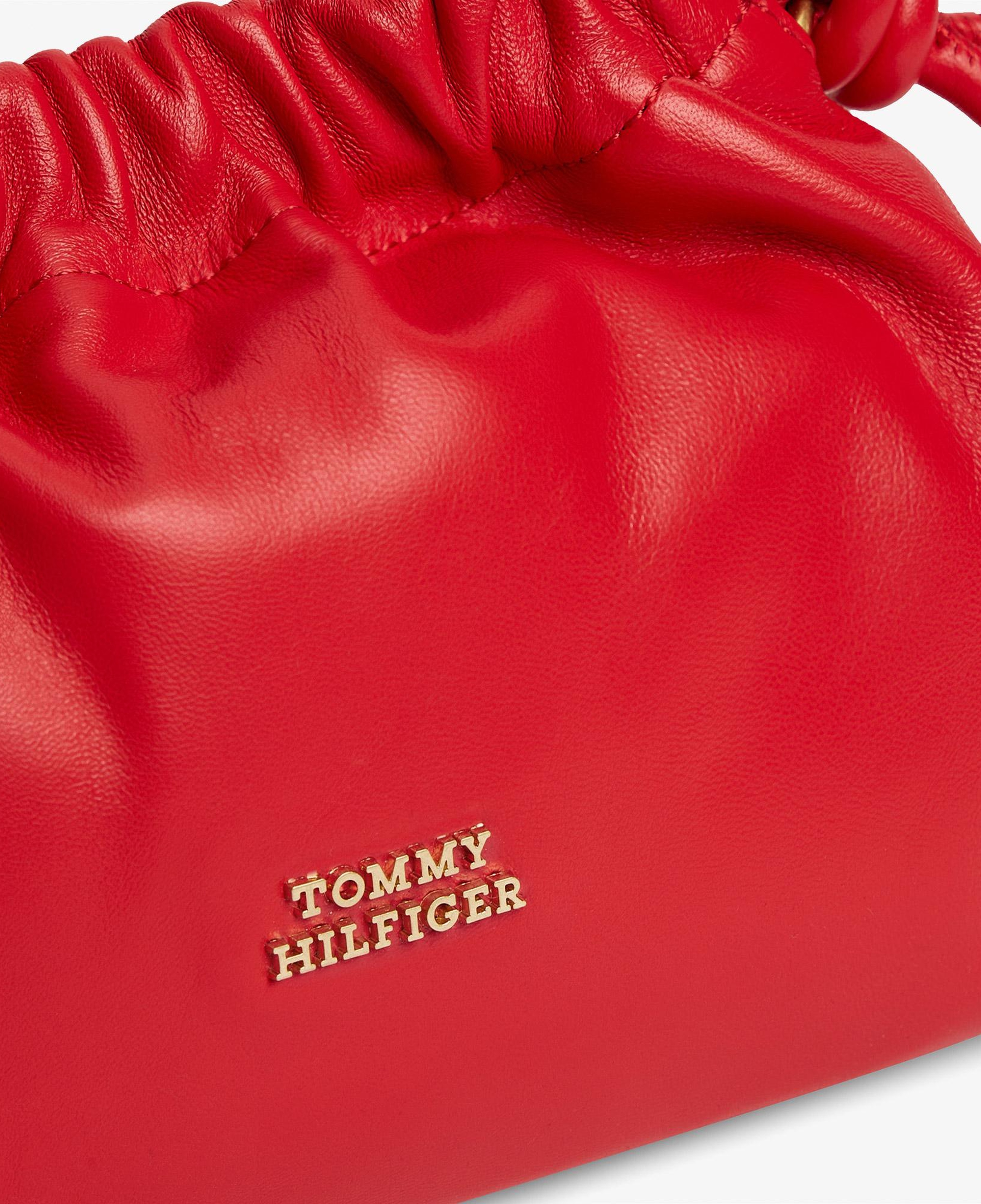 Tommy Hilfiger Soft Leather Kadın Kırmızı Çapraz Çanta