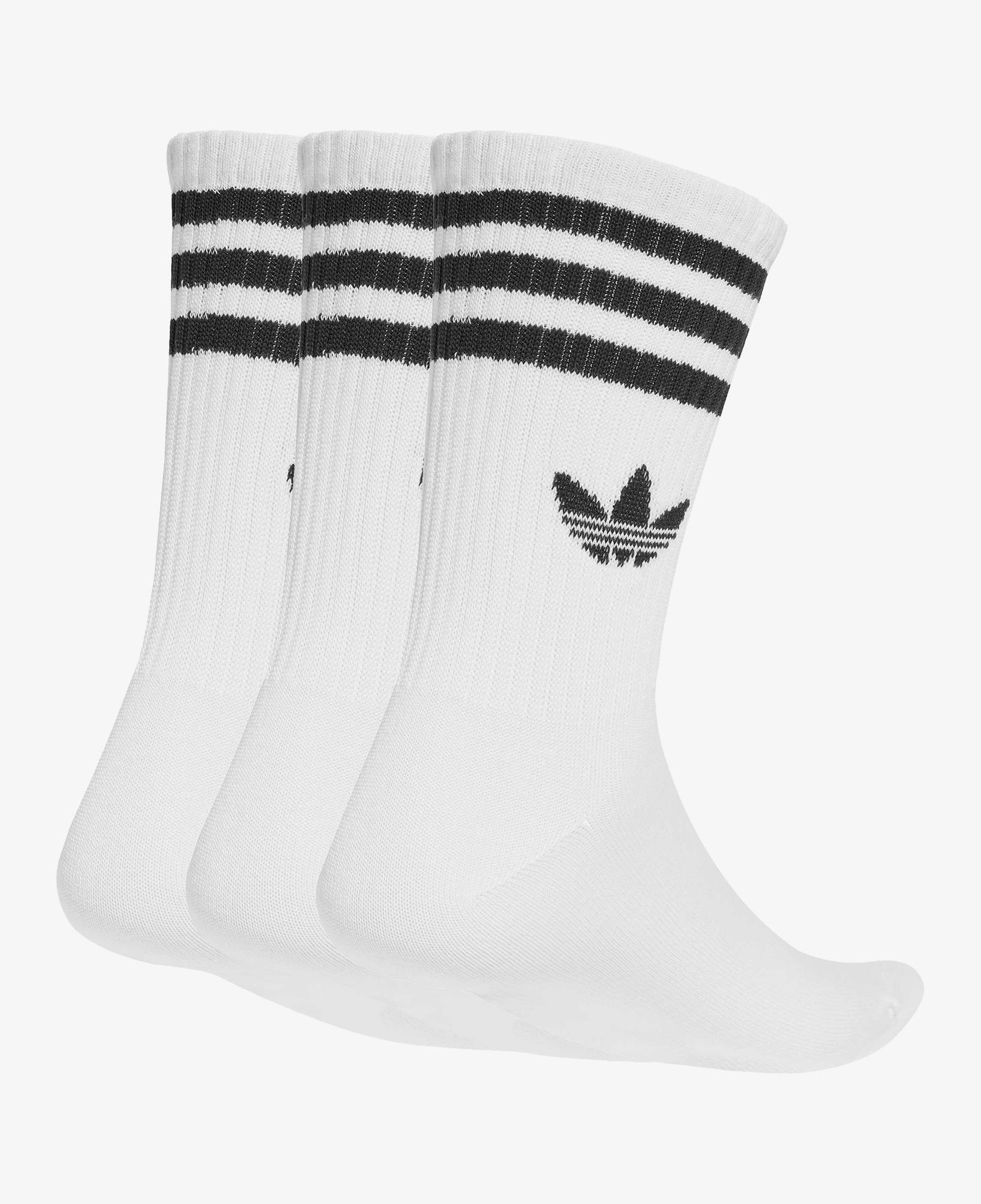adidas 3-Stripes Crew 3' lü Unisex Beyaz Çorap