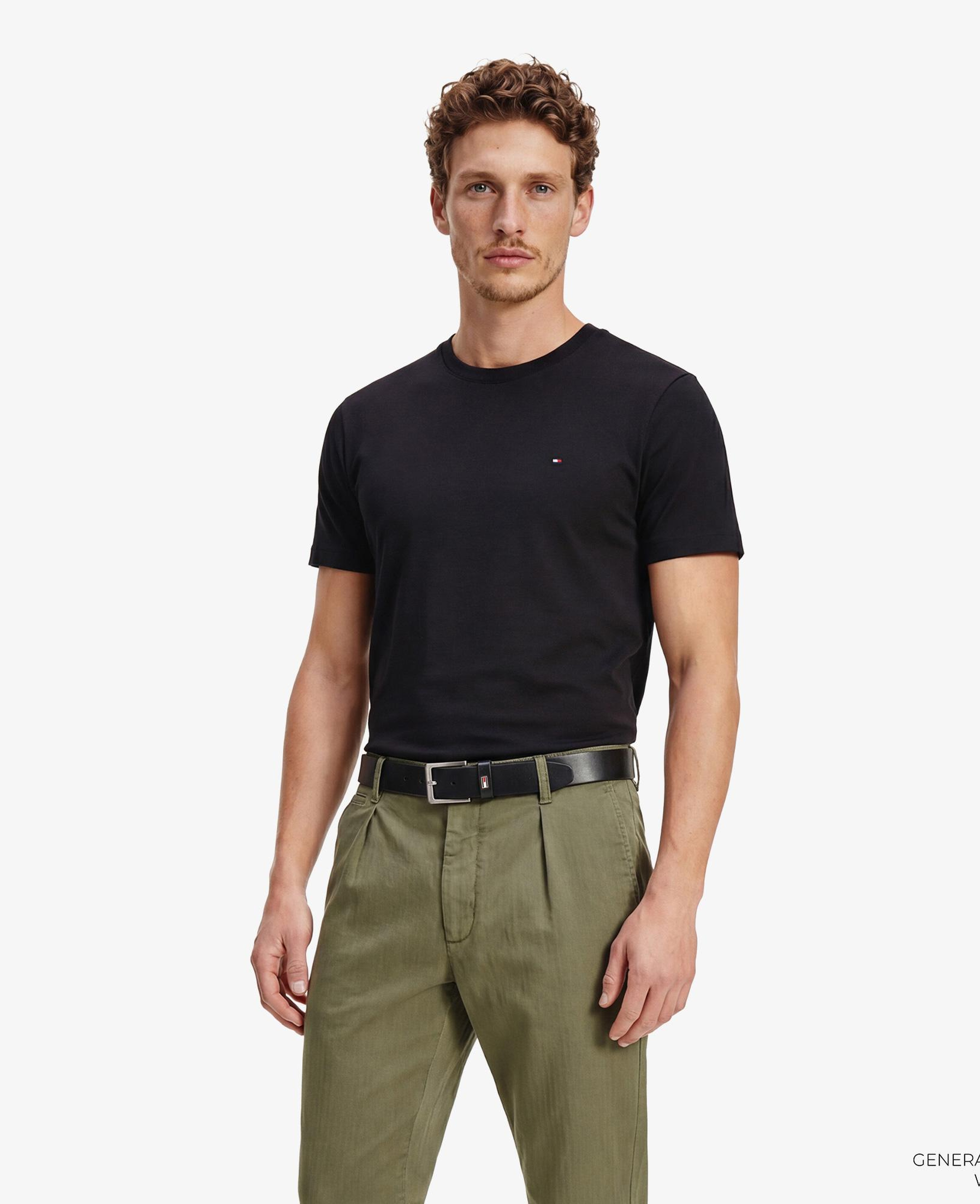 Tommy Hilfiger Elevated Essentials Erkek Siyah T-Shirt