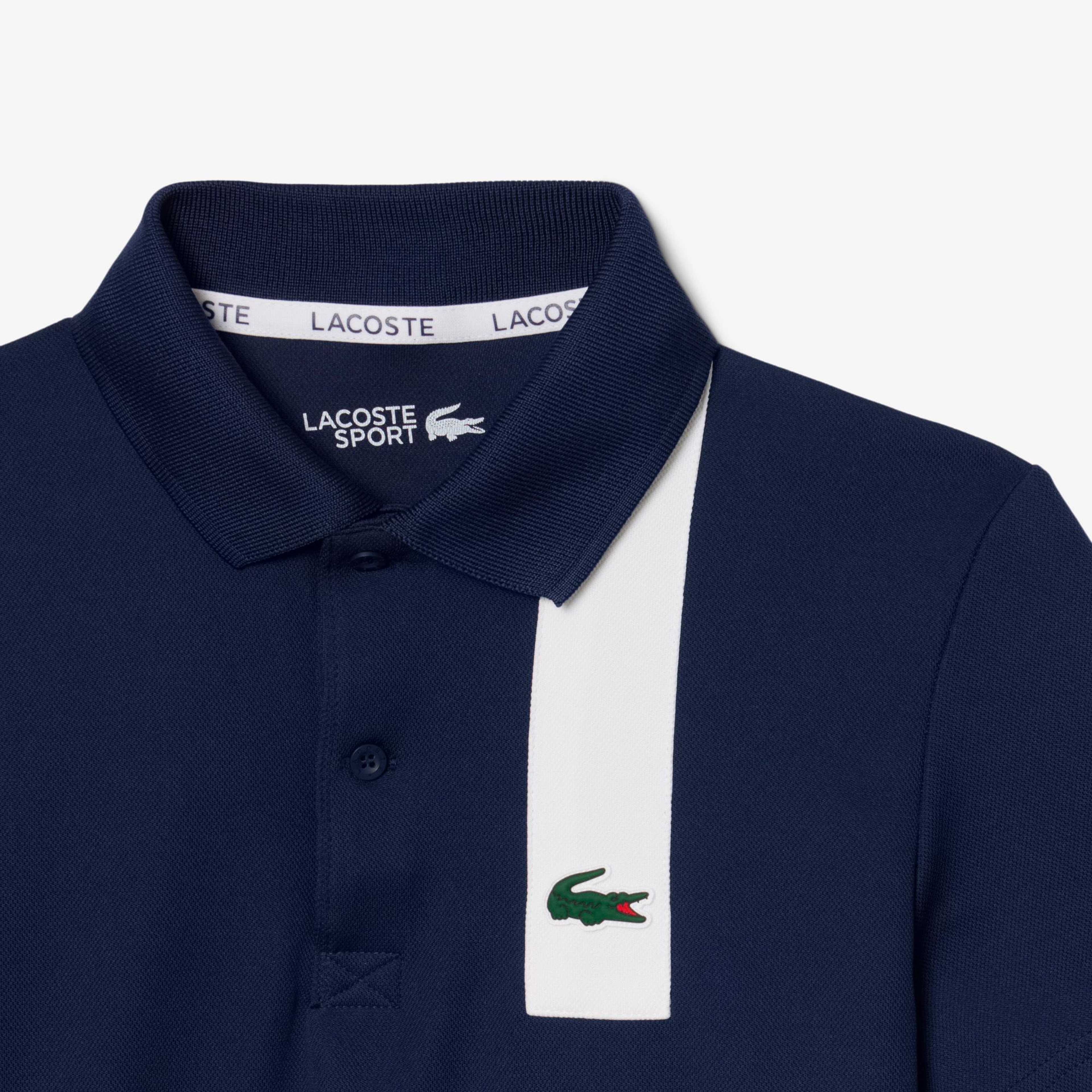 Lacoste Sport Çocuk Baskılı Lacivert Polo