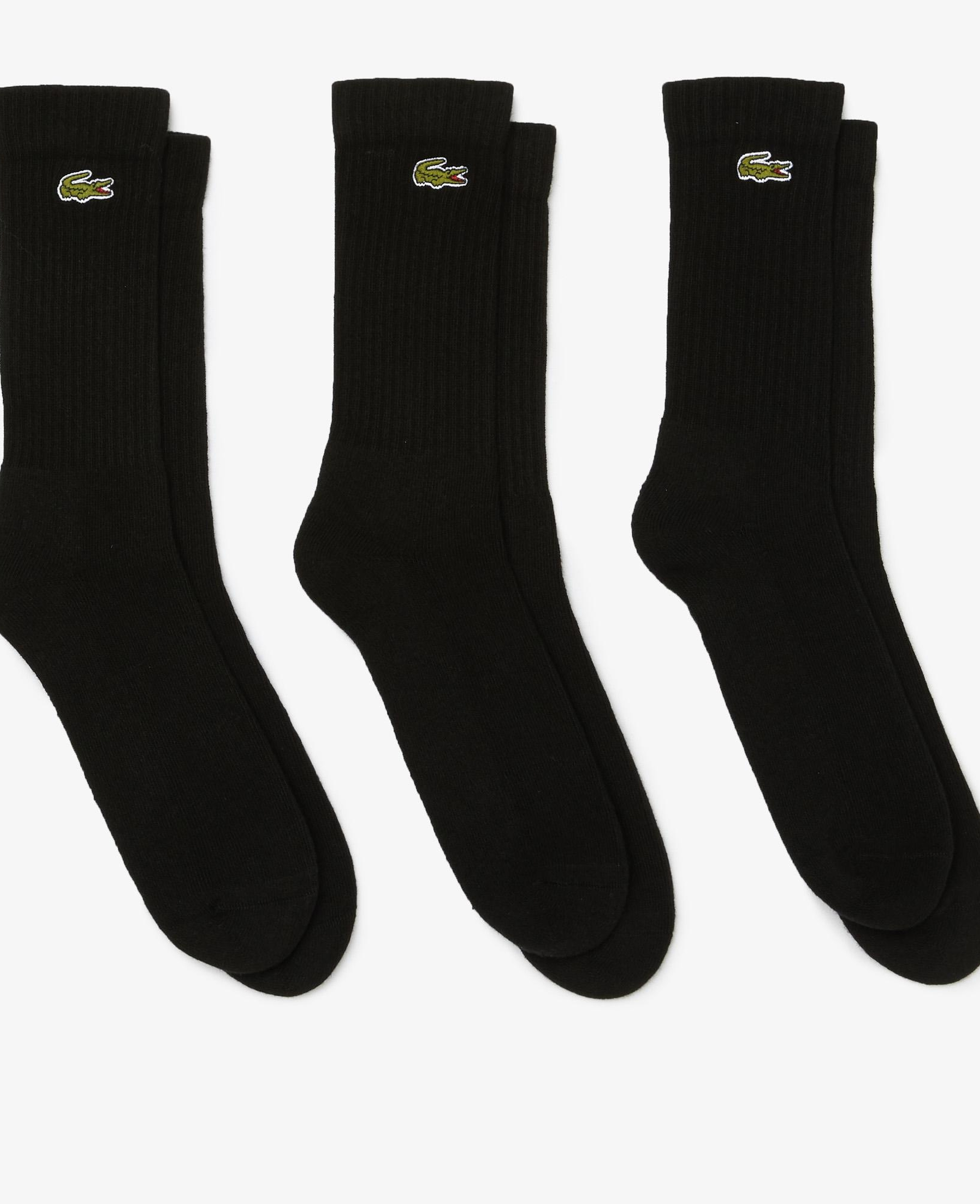 Lacoste Unisex 3'lü Siyah Çorap