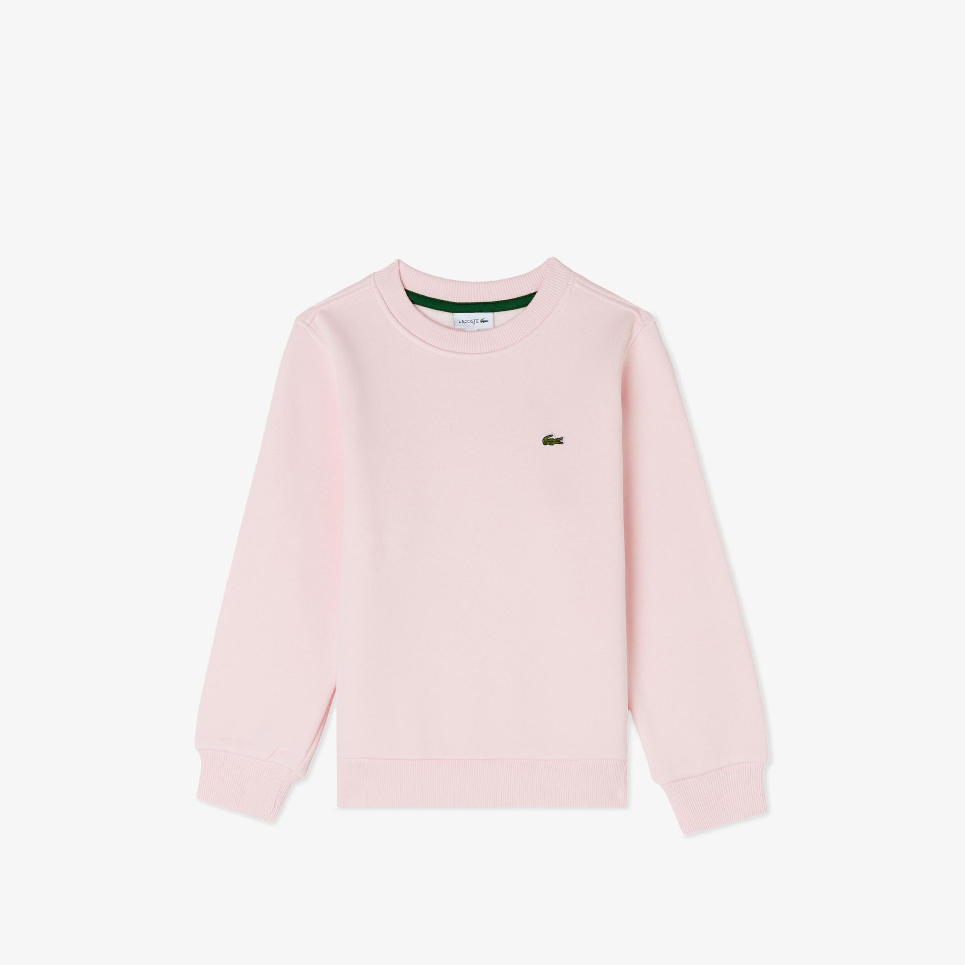 Lacoste Çocuk Bisiklet Yaka Pembe Sweatshirt