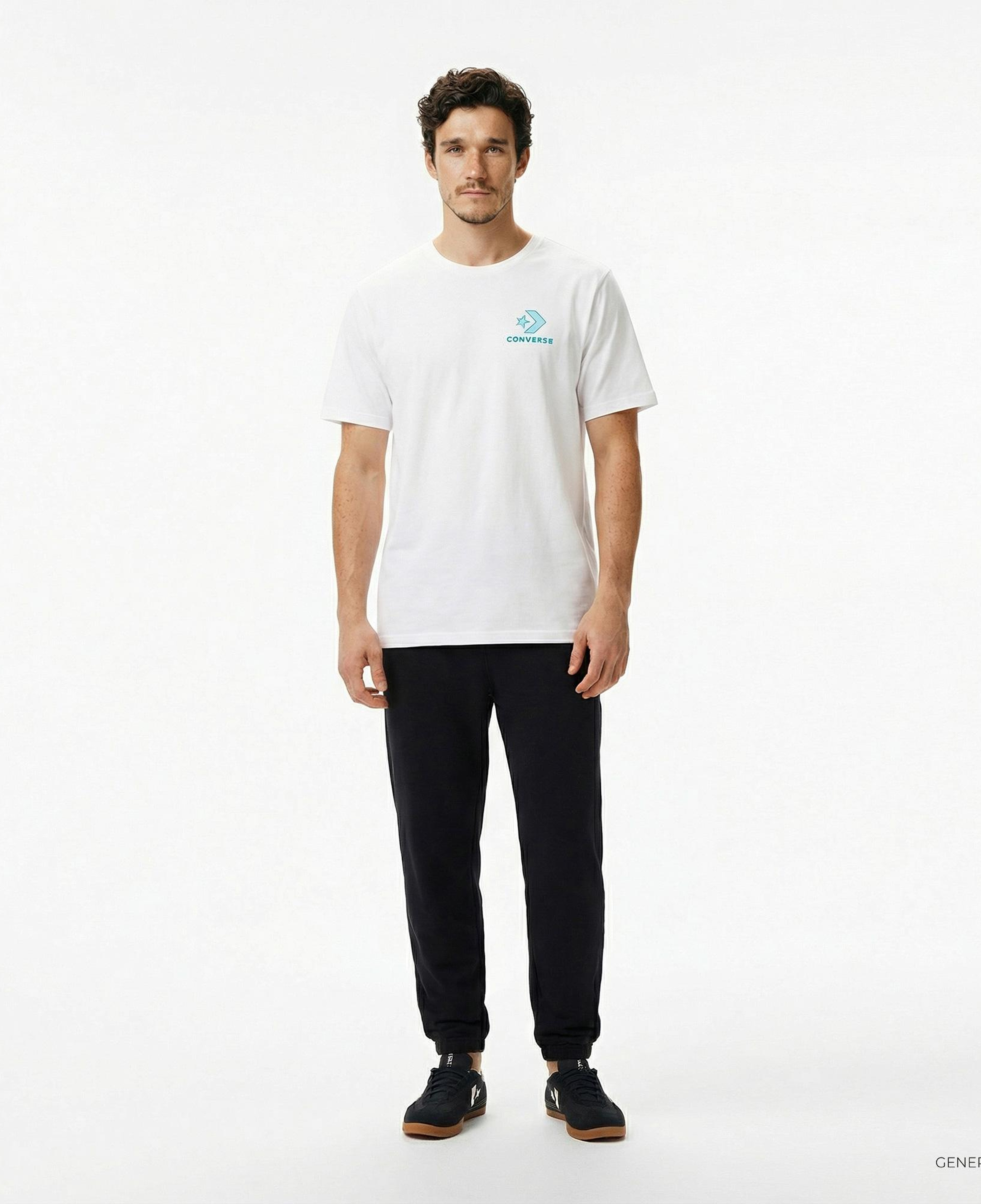 Converse Erkek Grafik Baskılı Beyaz T-Shirt