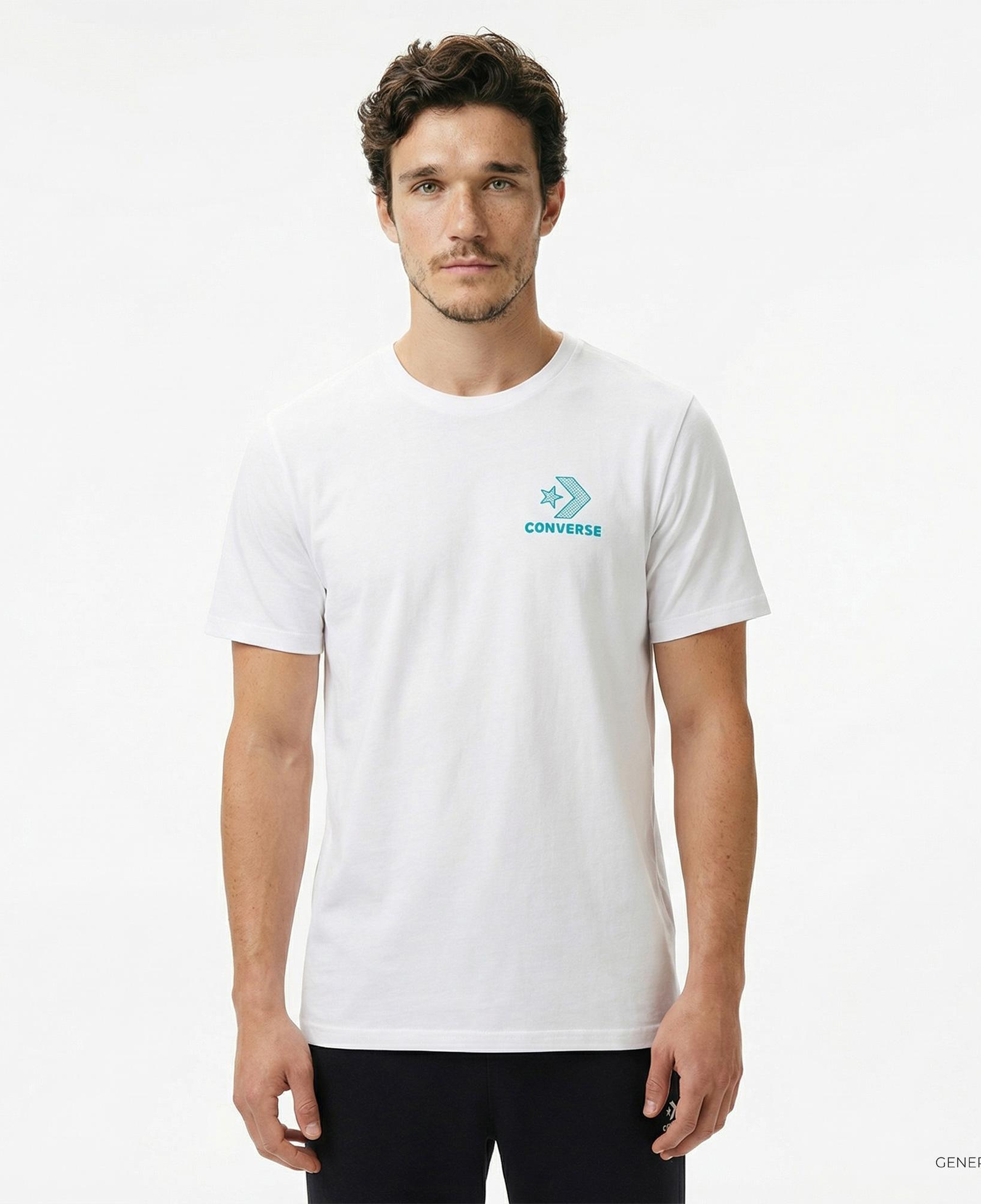 Converse Erkek Grafik Baskılı Beyaz T-Shirt