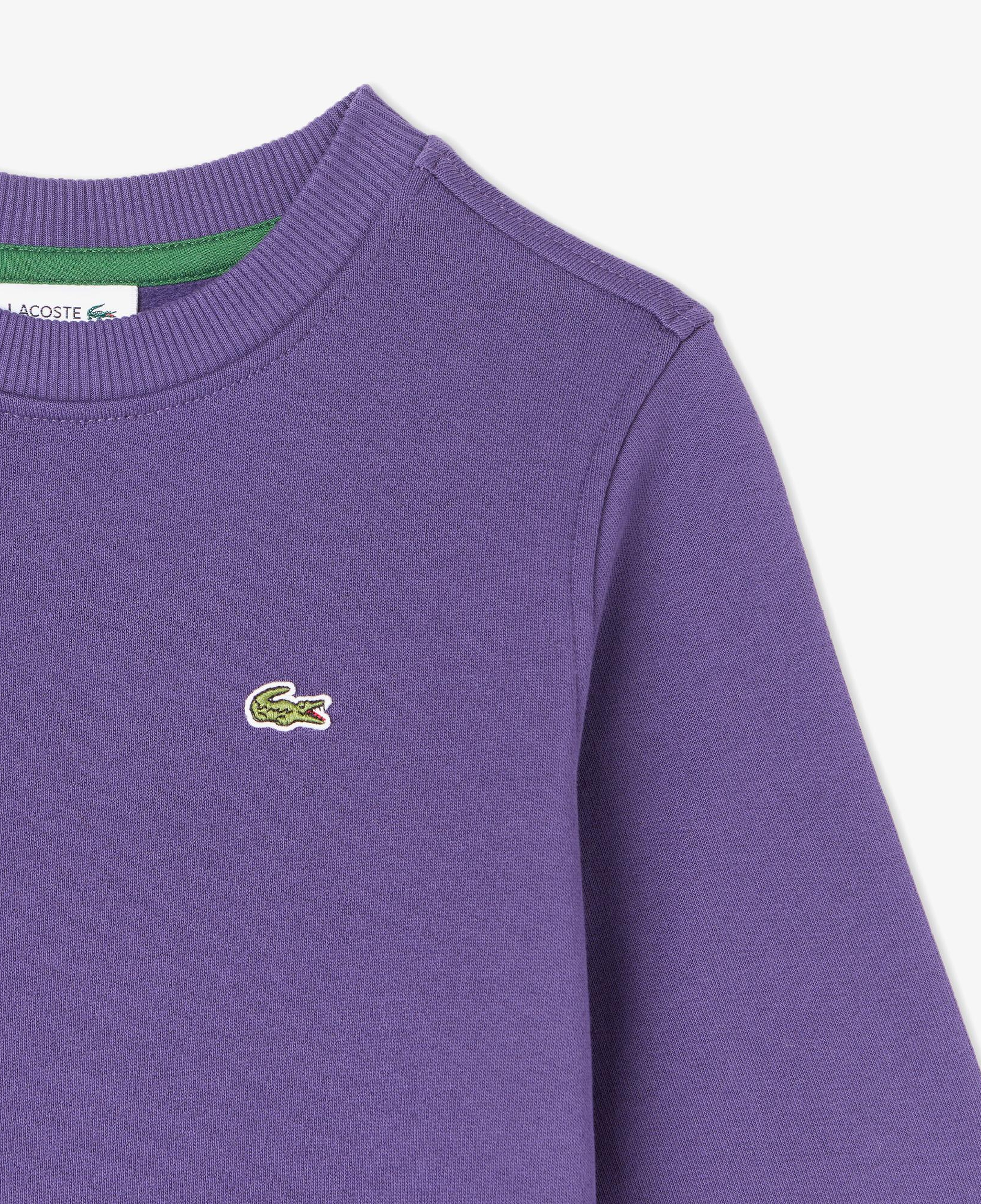 Lacoste Çocuk Bisiklet Yaka Mor Sweatshirt