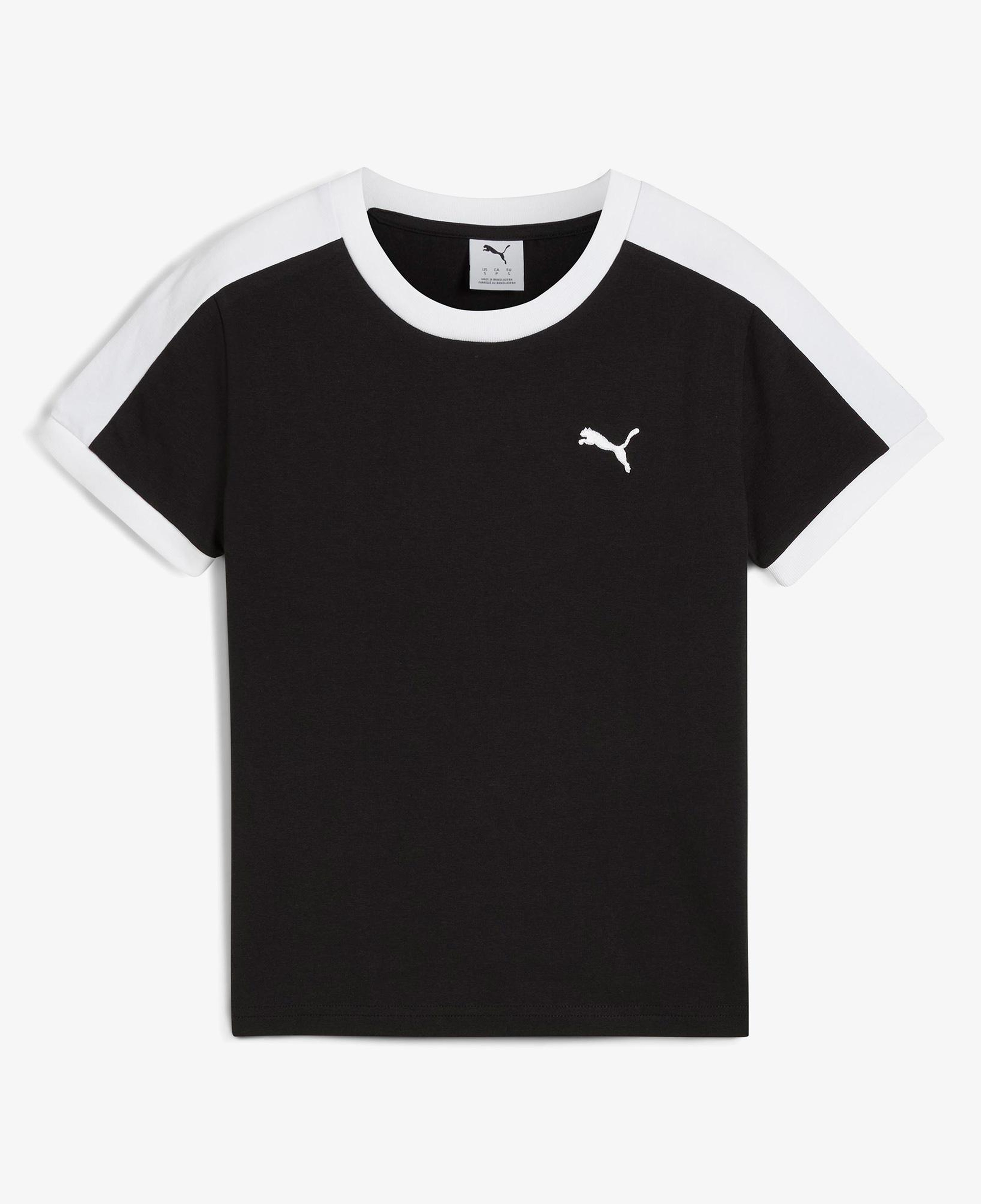 Puma T7 Slim  Kadın Siyah T-Shirt