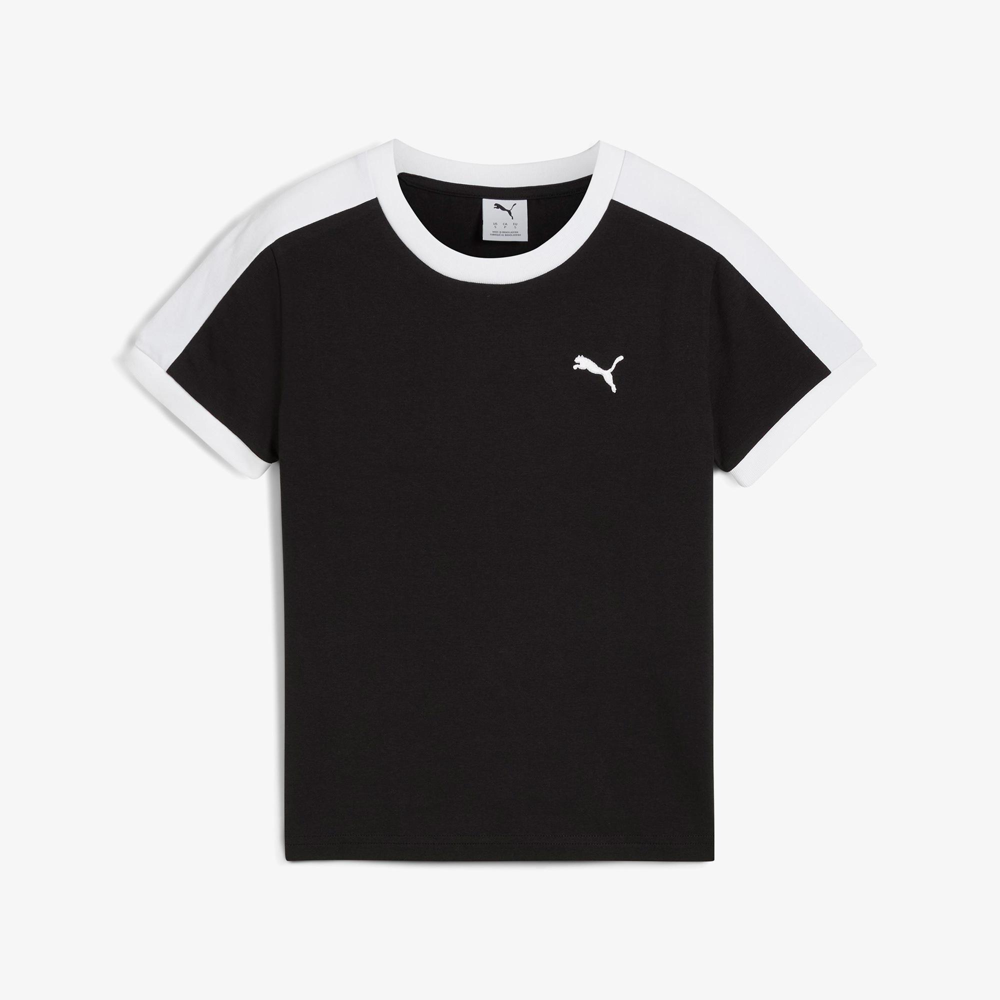 Puma T7 Slim  Kadın Siyah T-Shirt