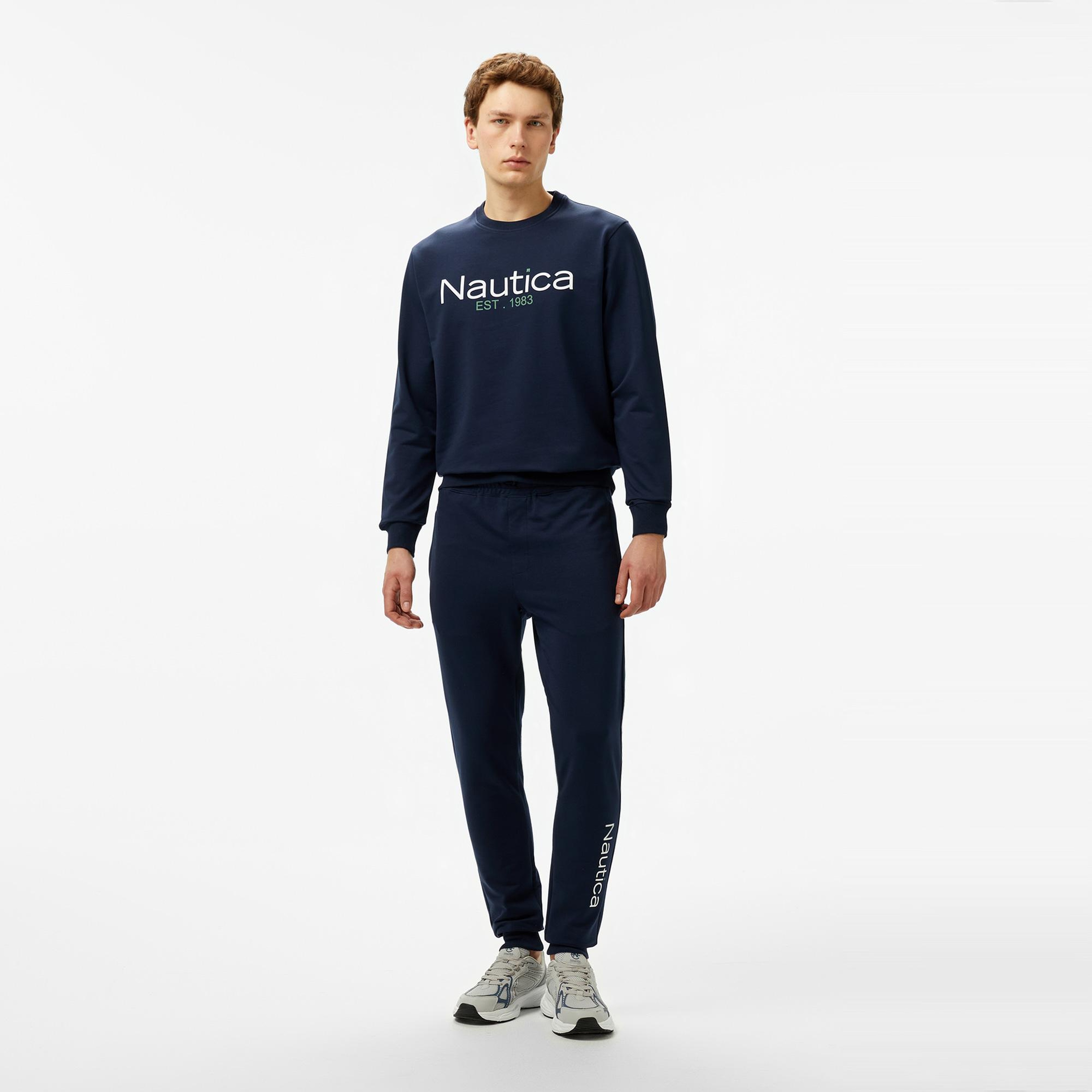 Nautica Erkek Lacivert Regular Fit Sweatshirt