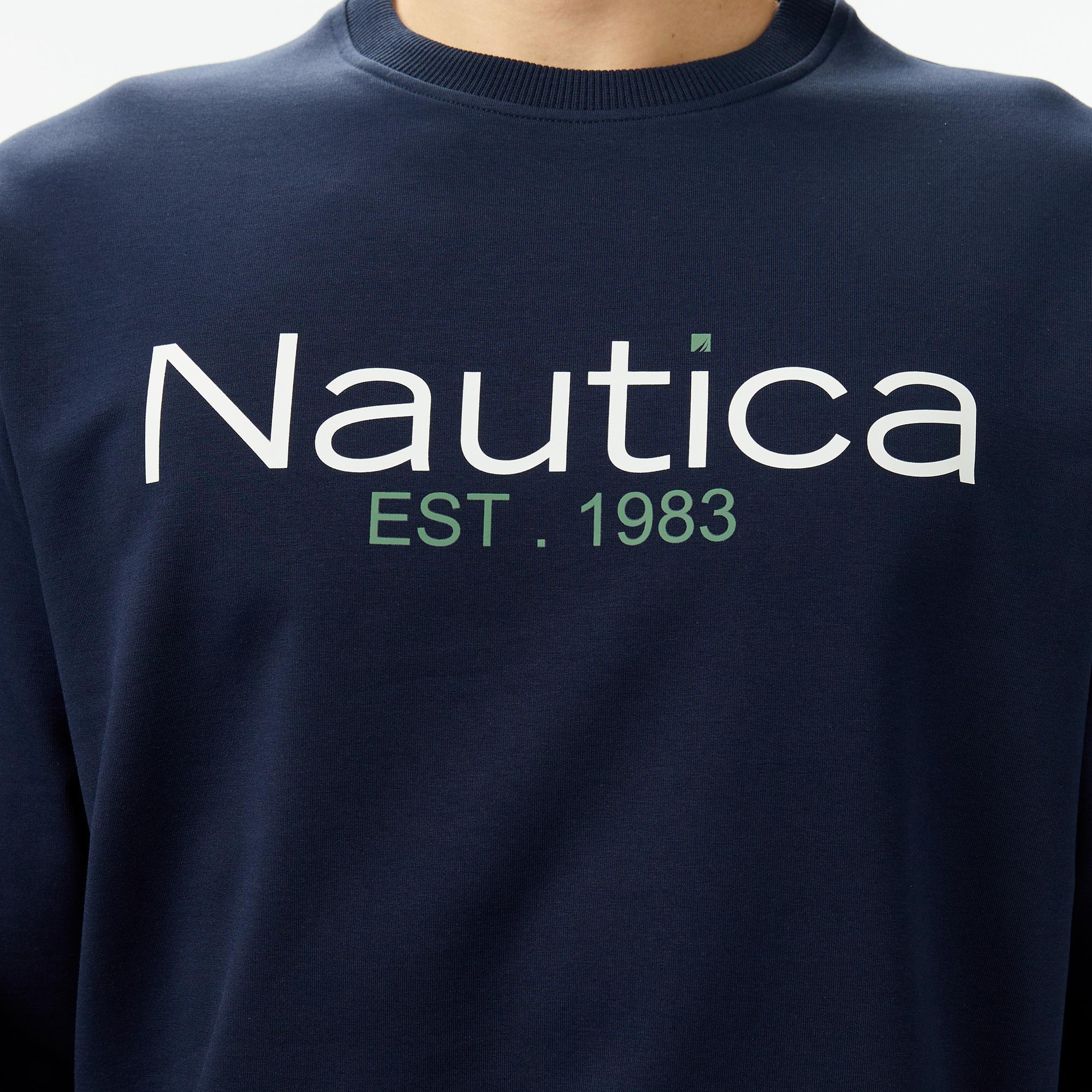 Nautica Erkek Lacivert Regular Fit Sweatshirt