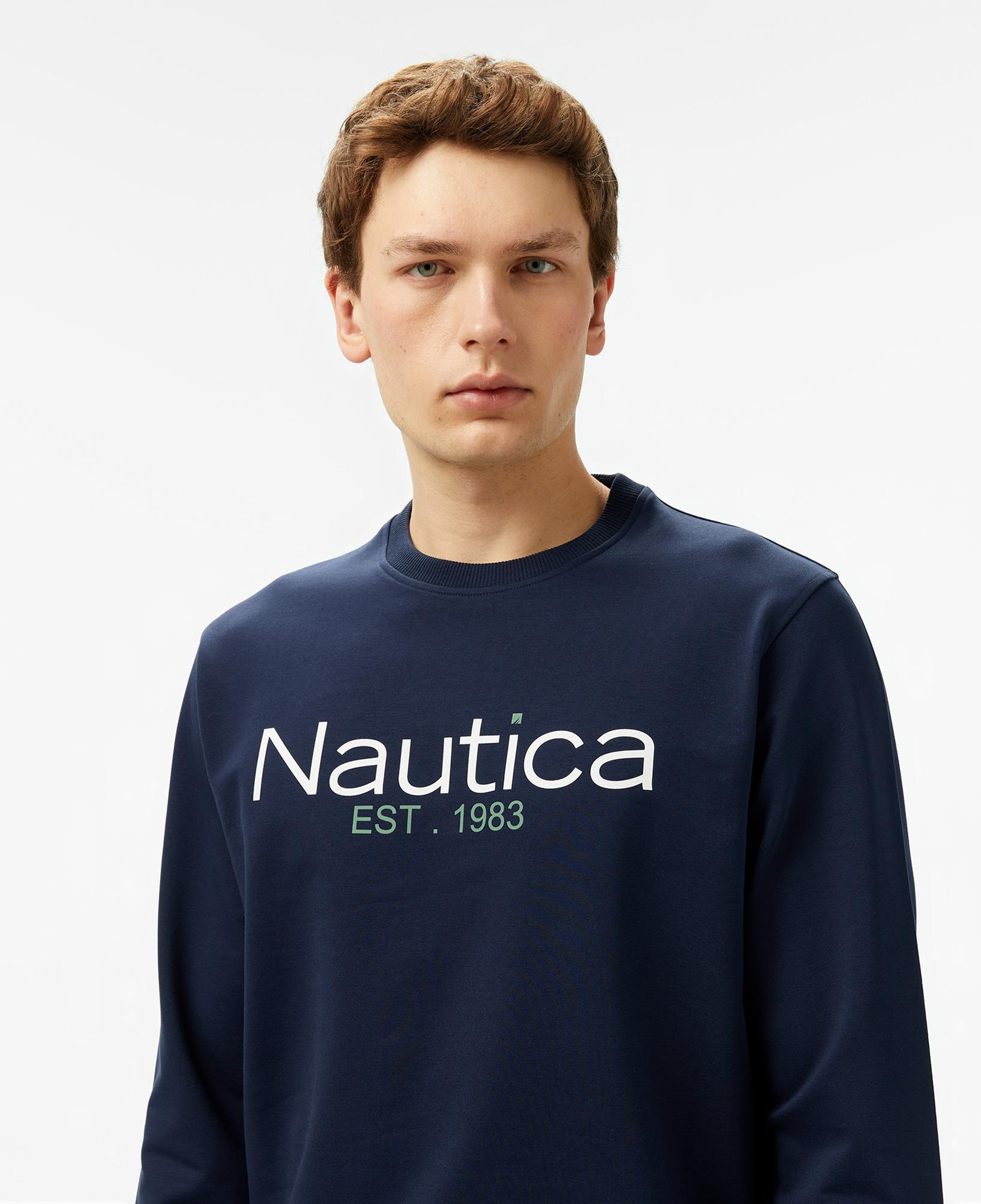 Nautica Erkek Lacivert Regular Fit Sweatshirt