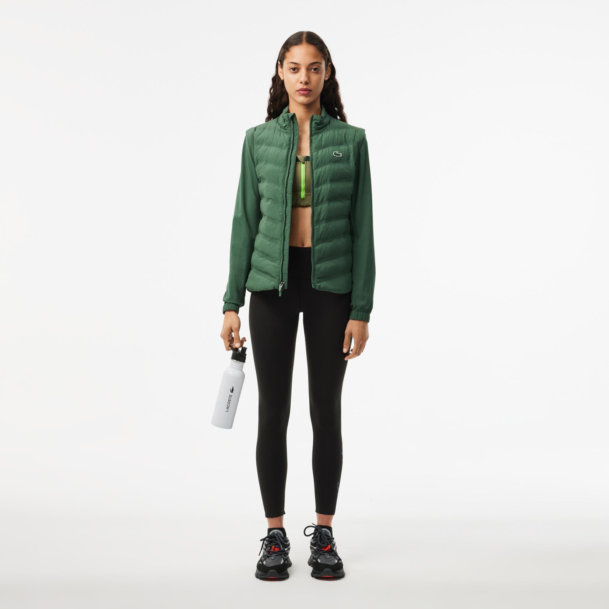 Lacoste Kadın Slim Fit Baskılı Siyah Tayt