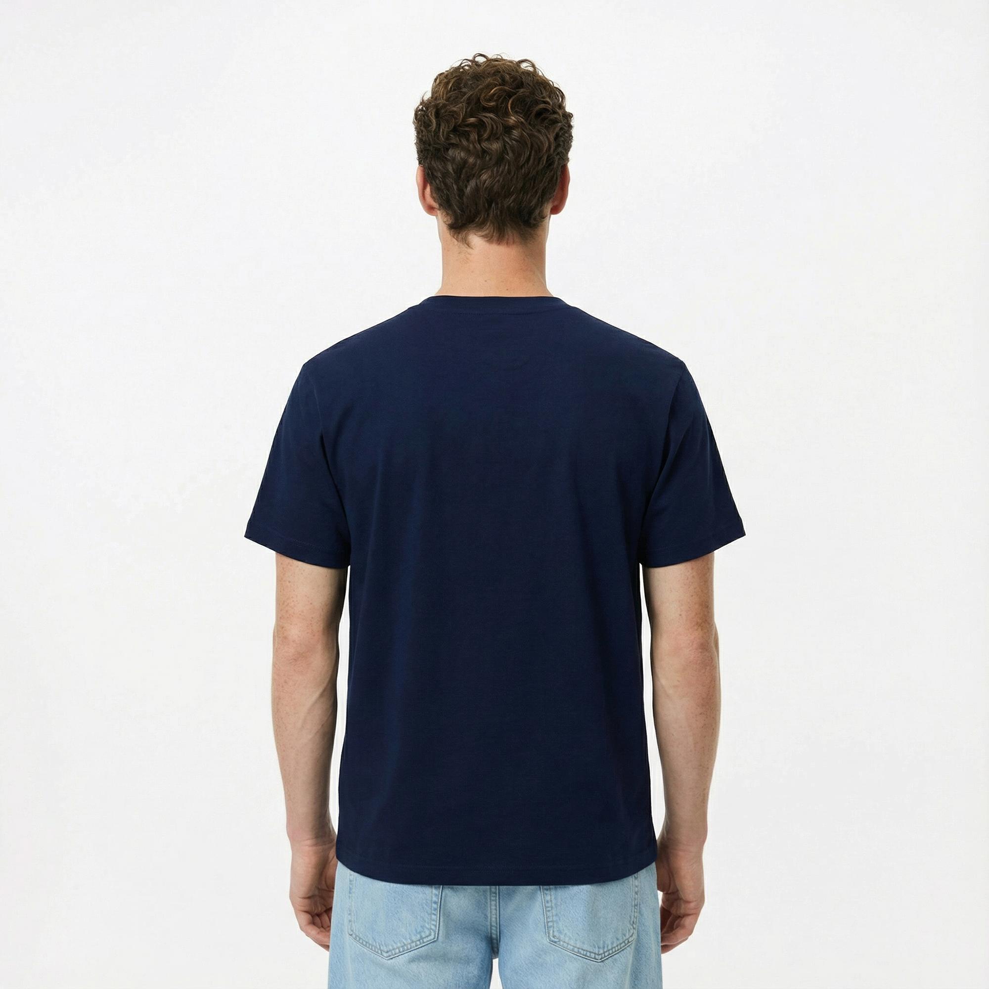 Lacoste Erkek Classic Fit Bisiklet Yaka Lacivert T-Shirt