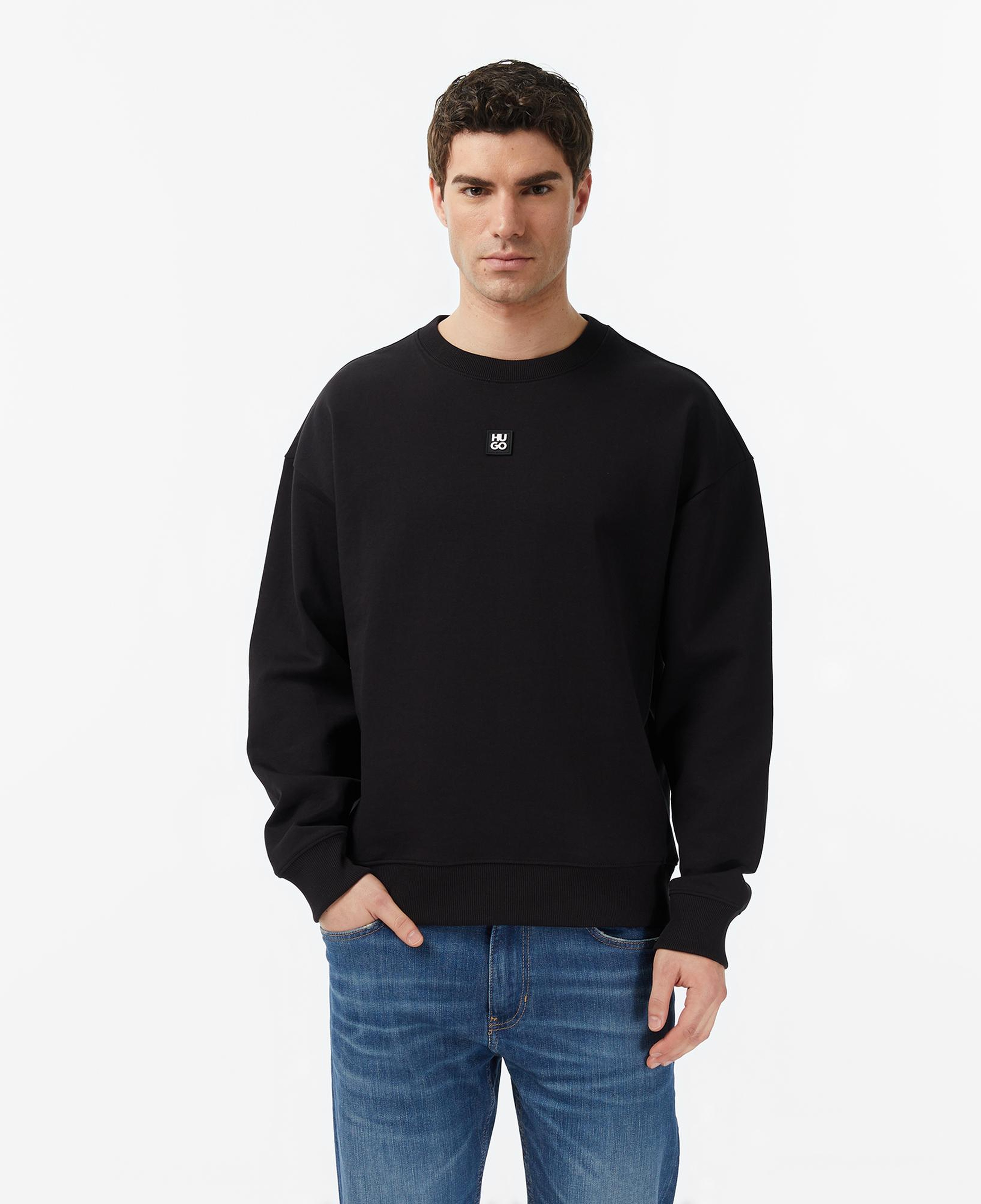 Hugo Dettil Erkek Siyah Sweatshirt