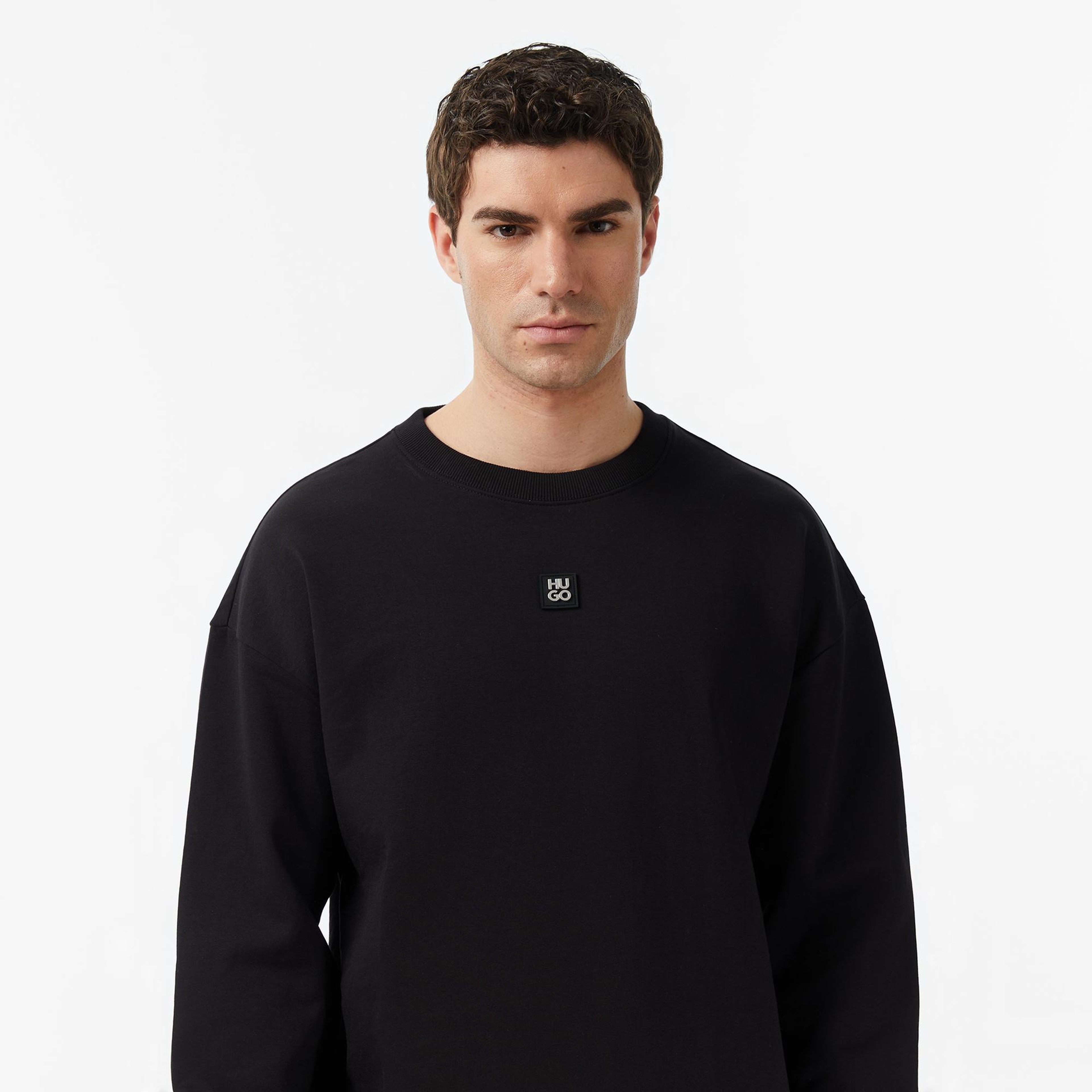 Hugo Dettil Erkek Siyah Sweatshirt