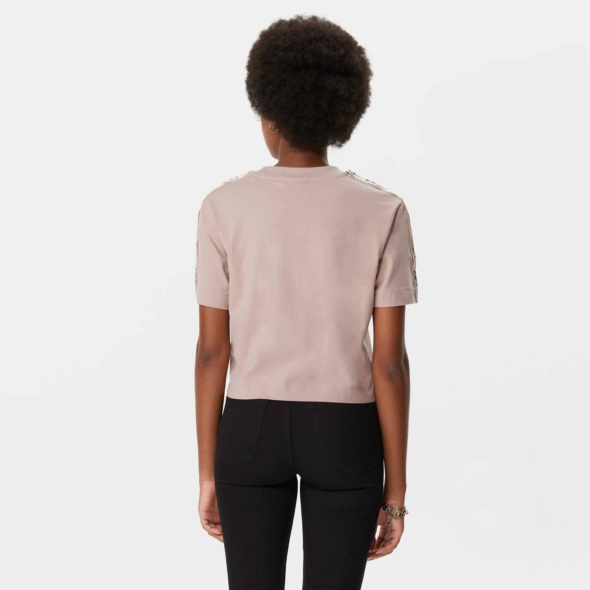 Guess Britney Kadın Pembe Crop T-Shirt