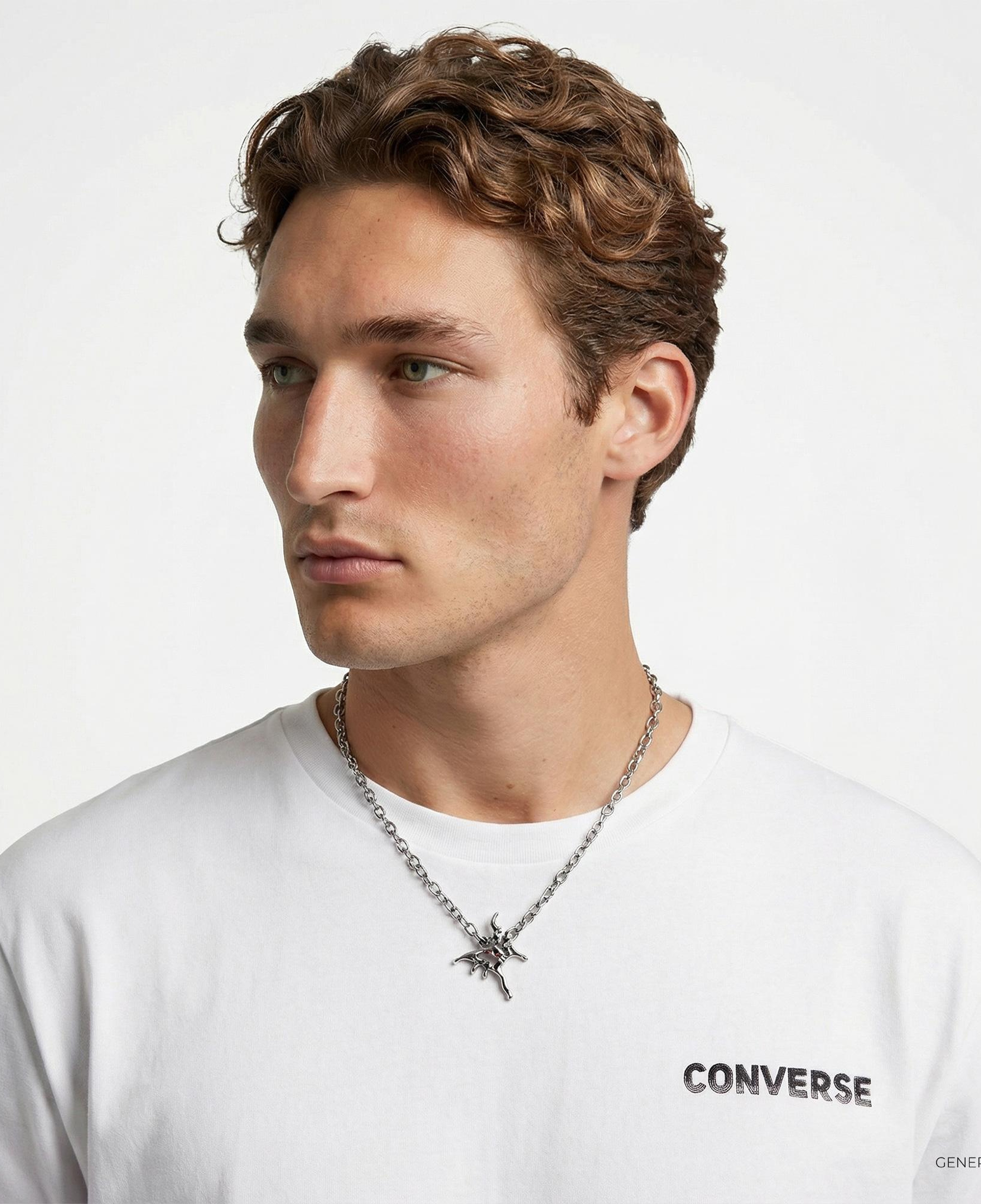 Converse Erkek Grafik Baskılı Beyaz T-Shirt