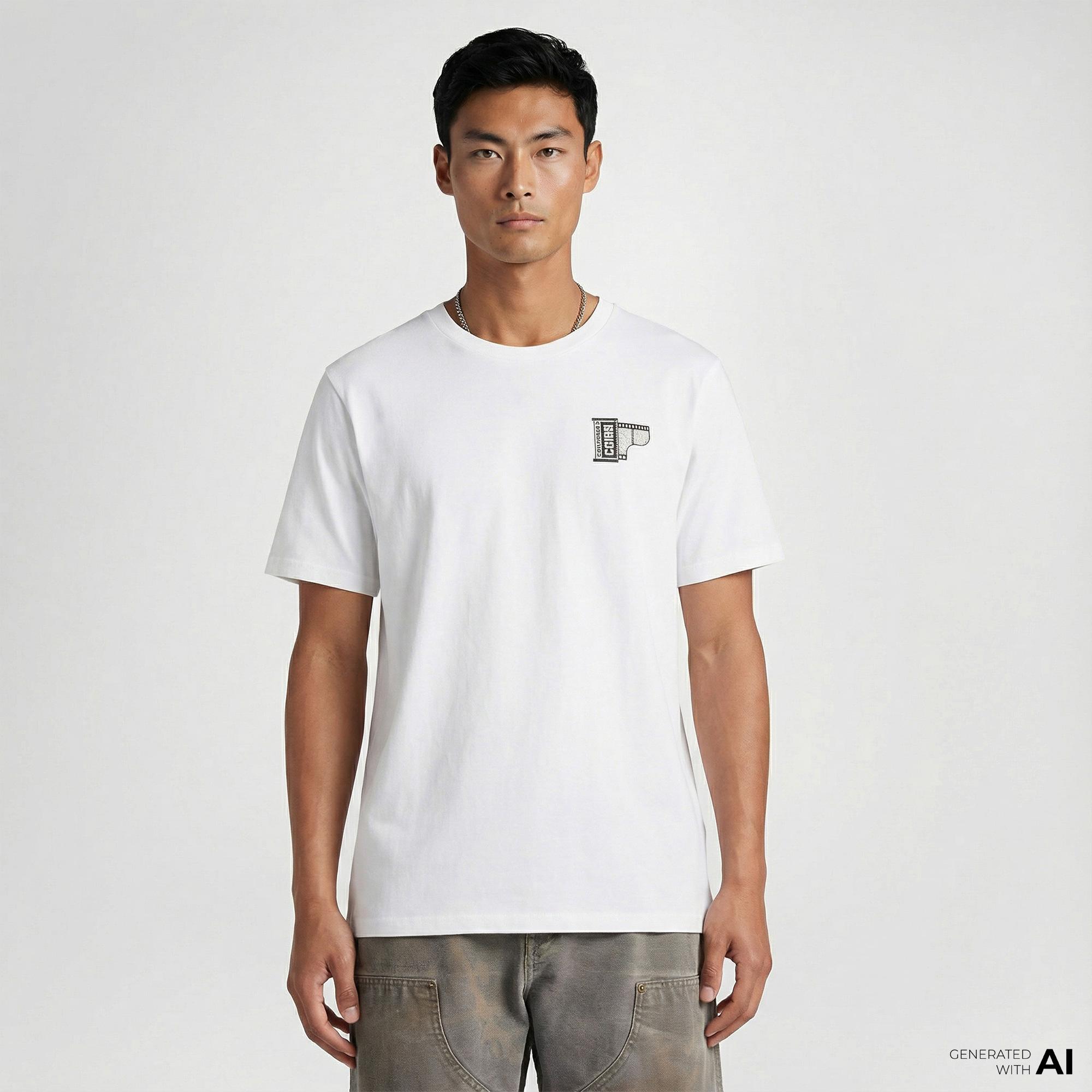 Converse Erkek Beyaz T-Shirt