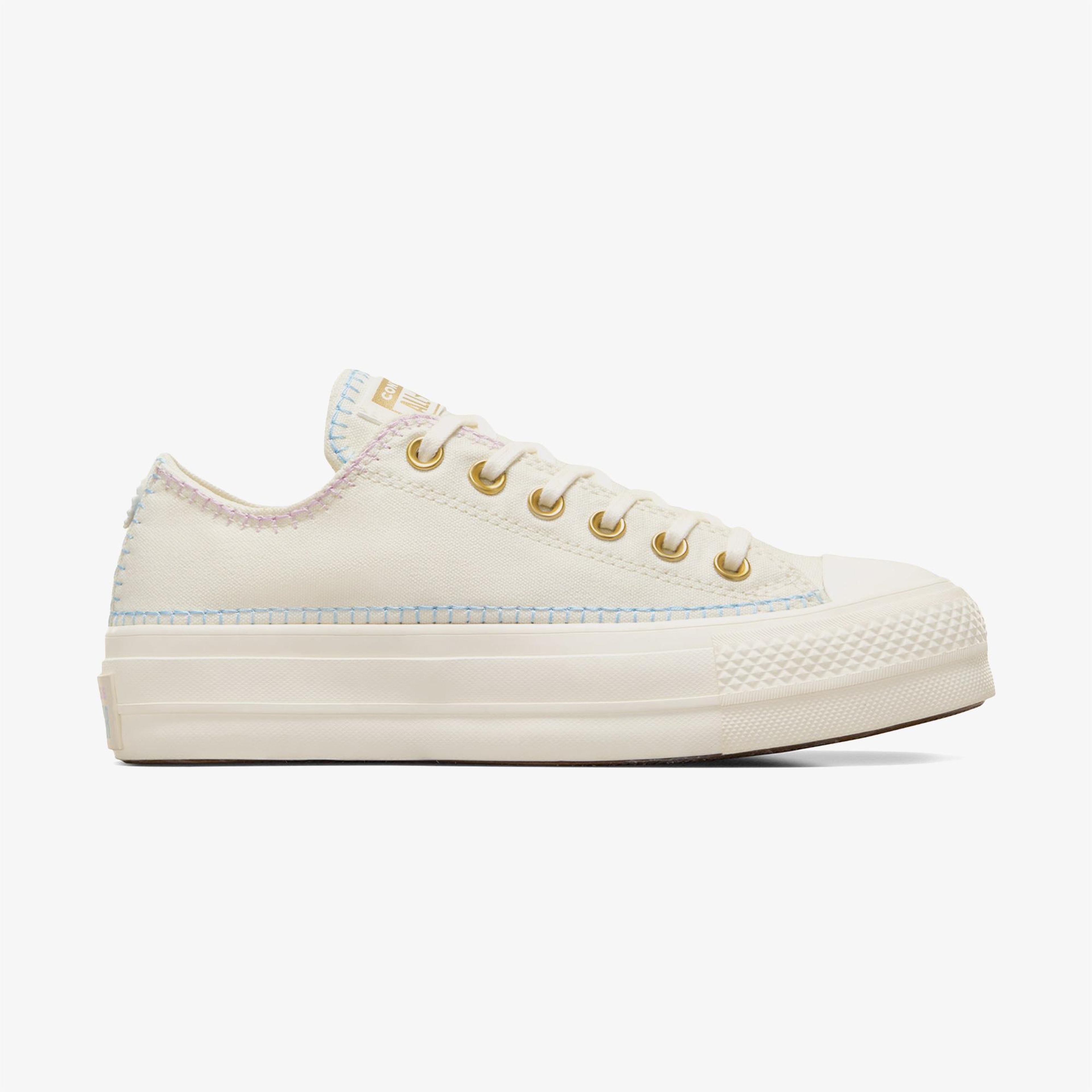 Converse Chuck Taylor All Star Lift Unisex Bej Platform Sneaker