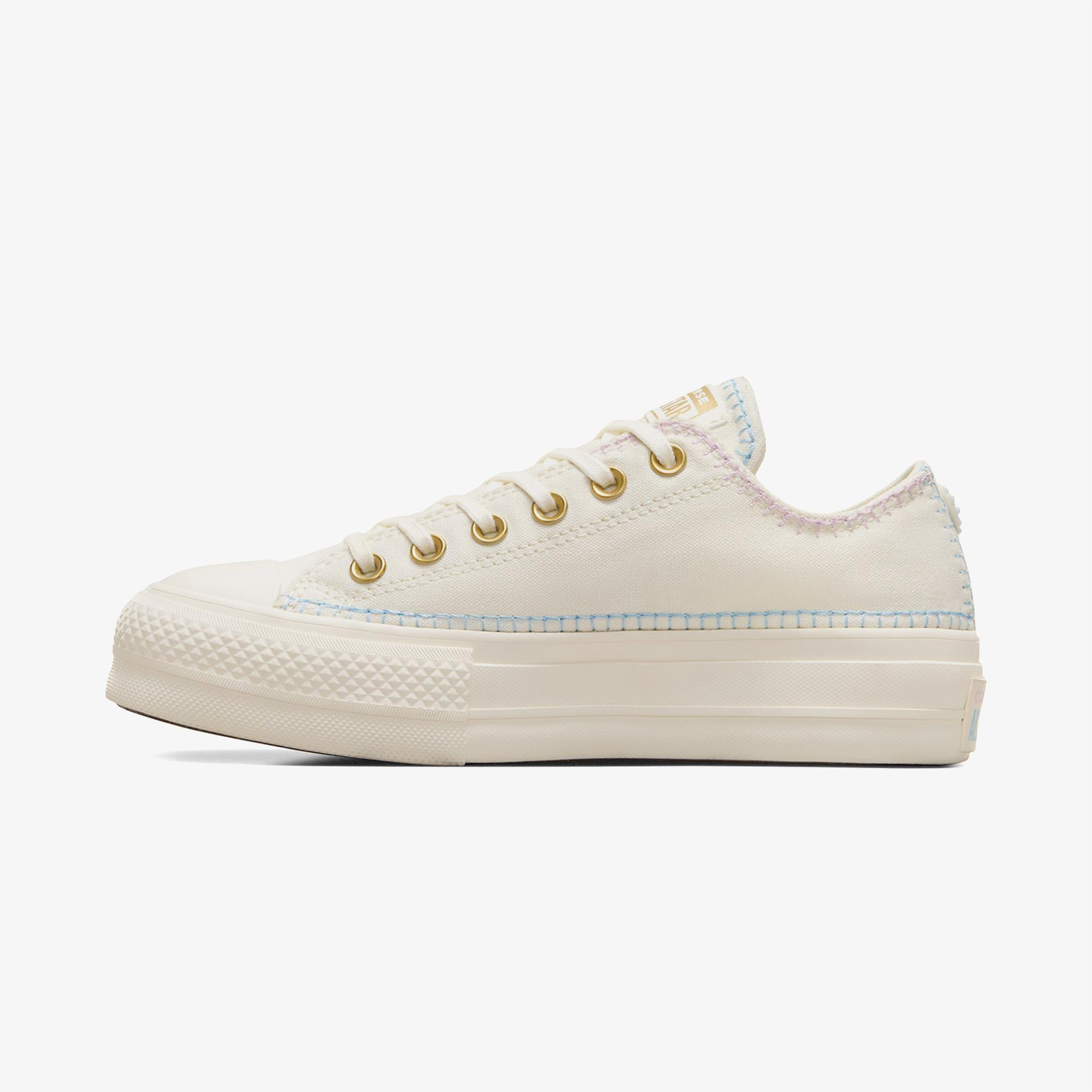 Converse Chuck Taylor All Star Lift Unisex Bej Platform Sneaker