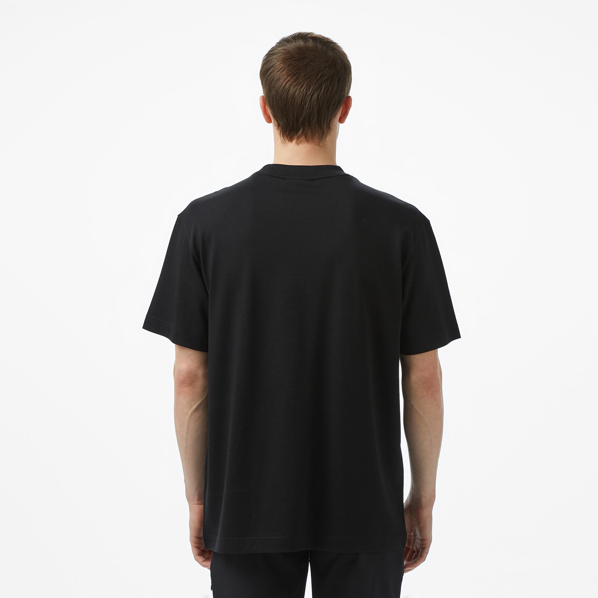 Lacoste Erkek Relaxed Fit Bisiklet Yaka Siyah T-Shirt
