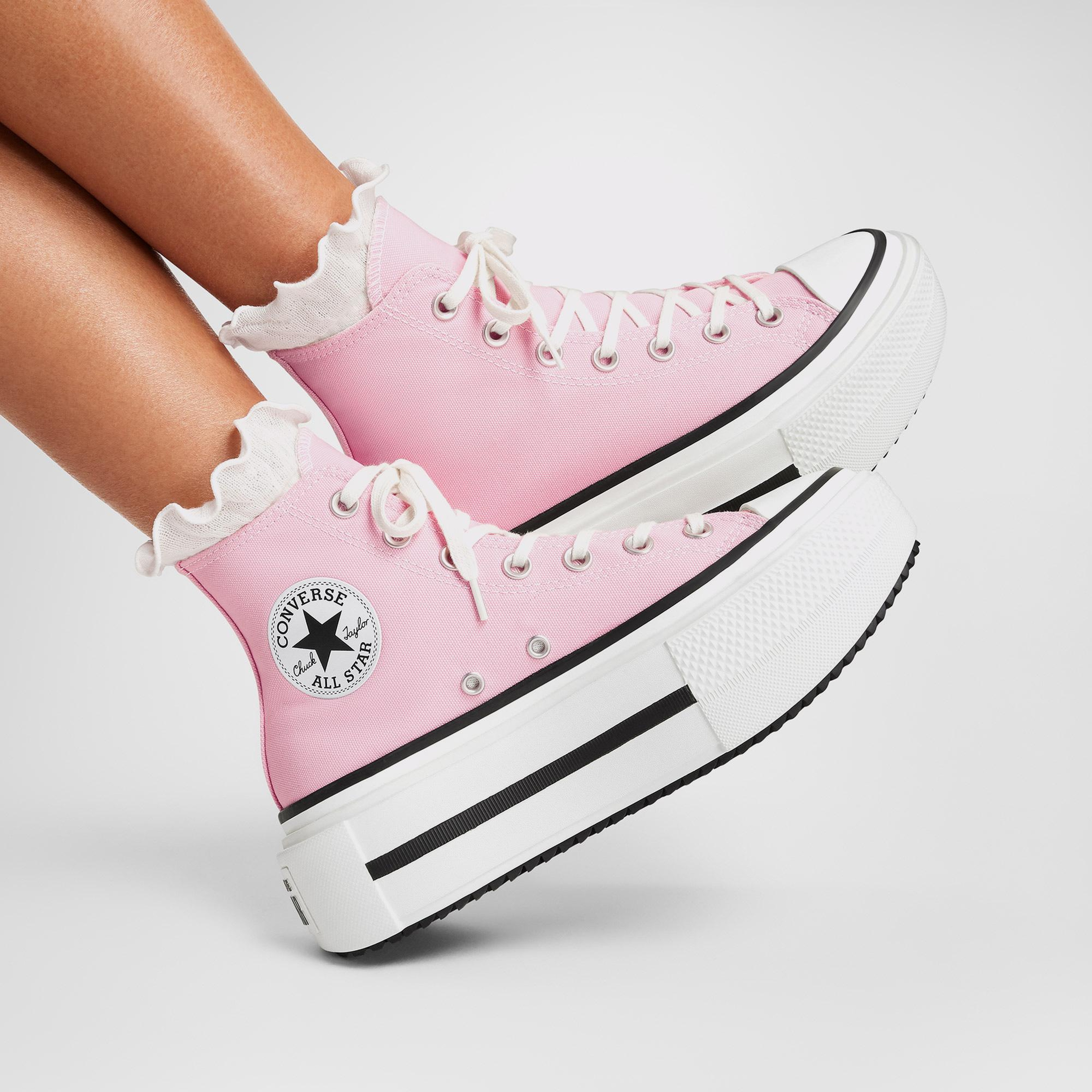 Converse Chuck Taylor All Star Lift Double Stack Unisex Pembe Sneaker