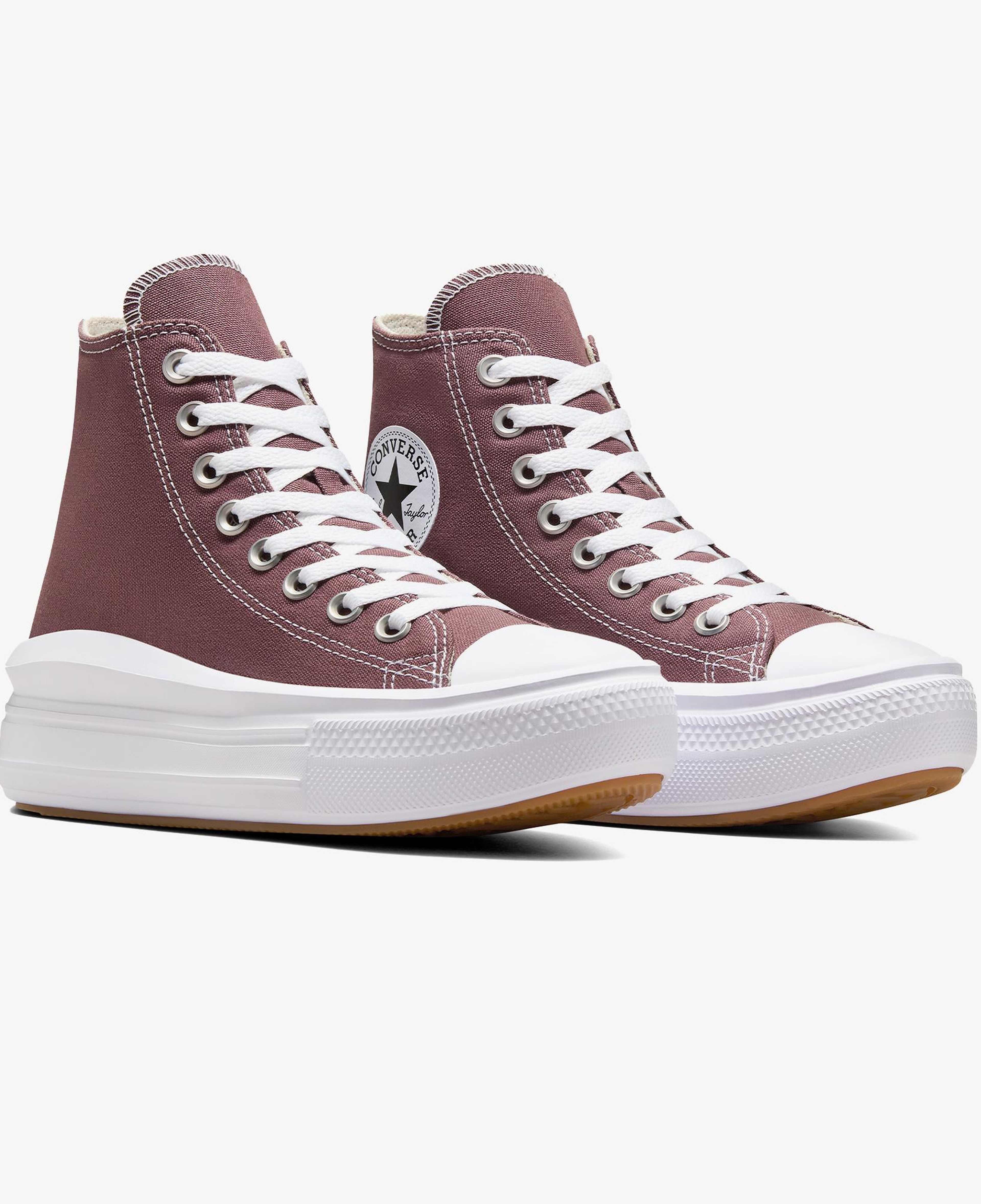 Converse Chuck Taylor All Star Move Platform Kadın Bordo Platform Sneaker
