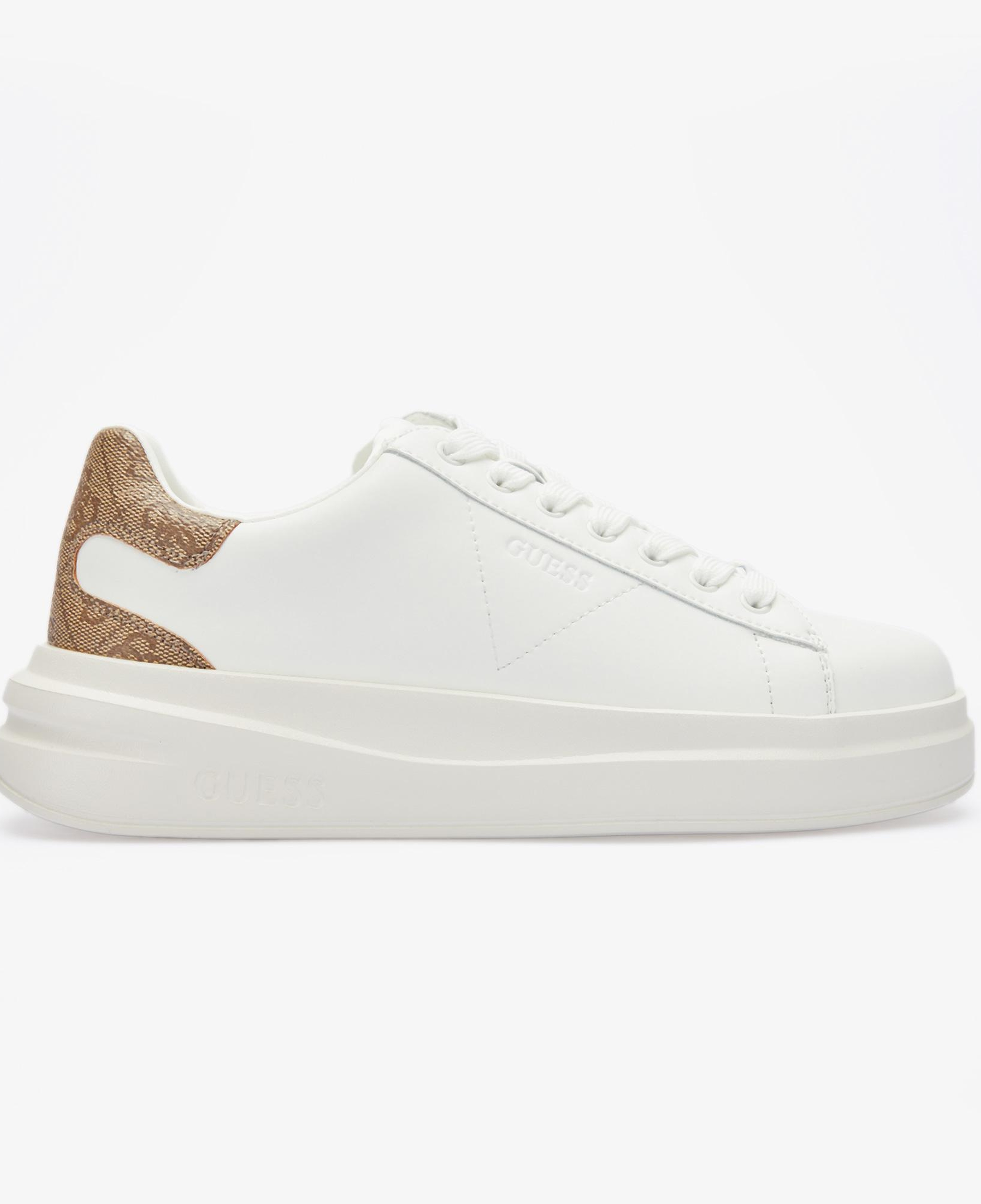 Guess Elbina Logo Kadın Beyaz Sneaker