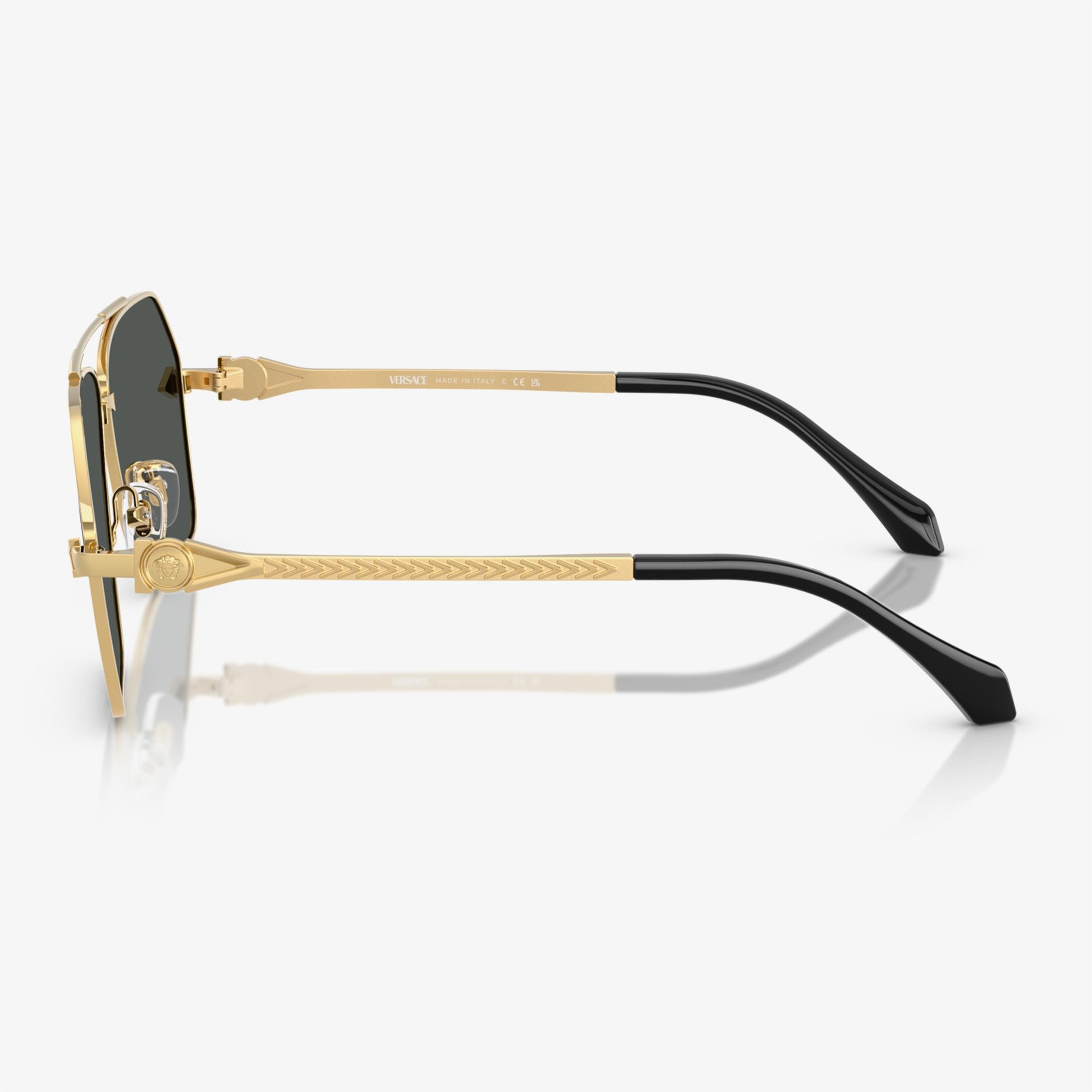 Versace VE2284 Erkek Altın Rengi Güneş Gözlüğü